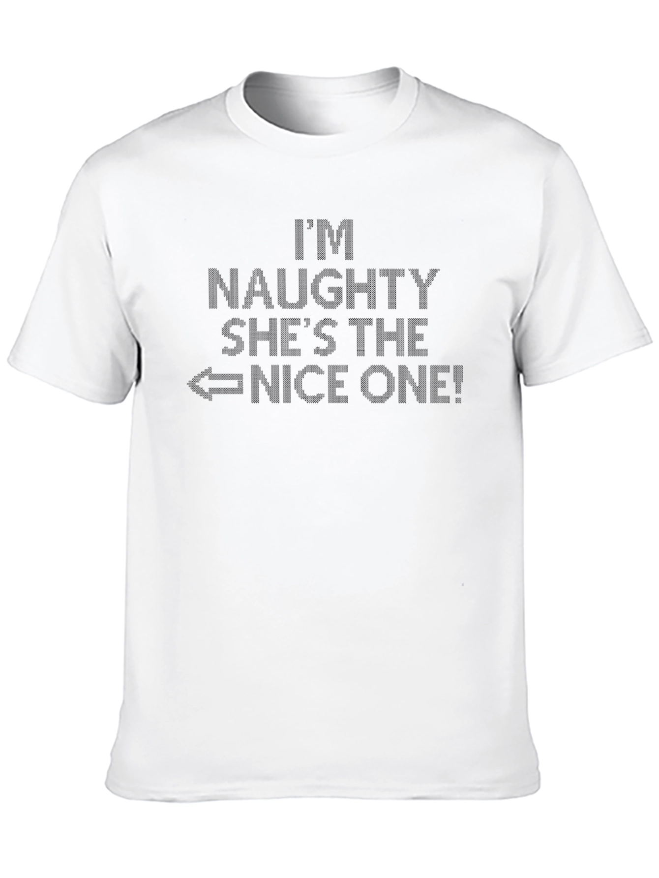 Naughty & Nice Graphic Tee - Humor T-Shirt