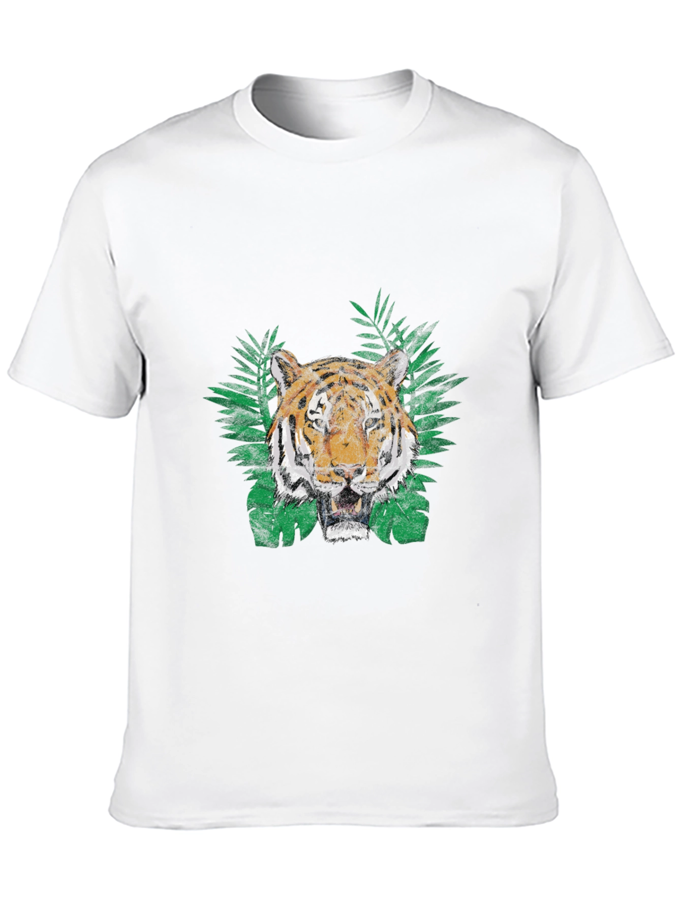 Tiger Graphic Print T-Shirt - Jungle Vibe