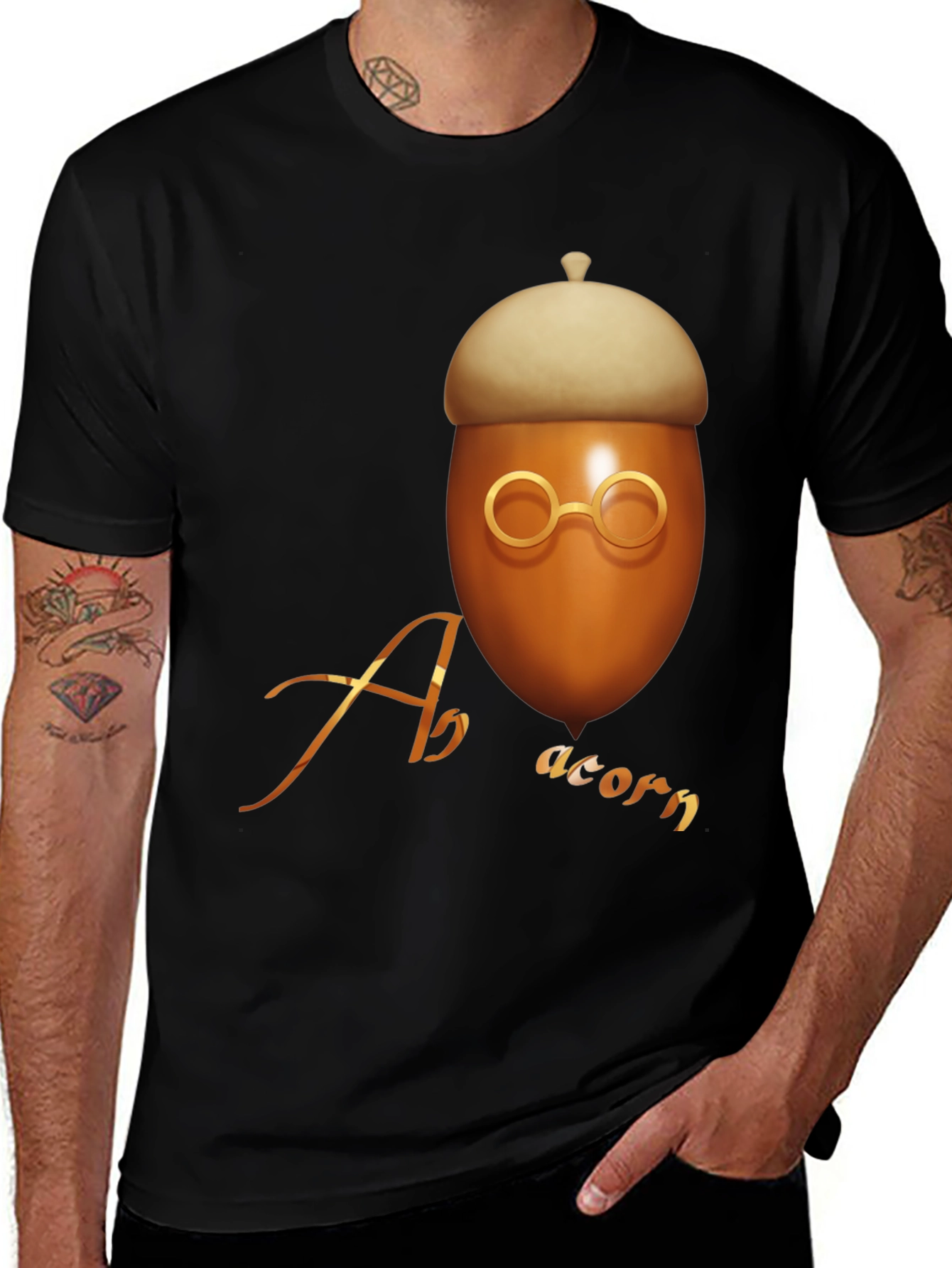 Acorn Graphic T-Shirt - Unique Design