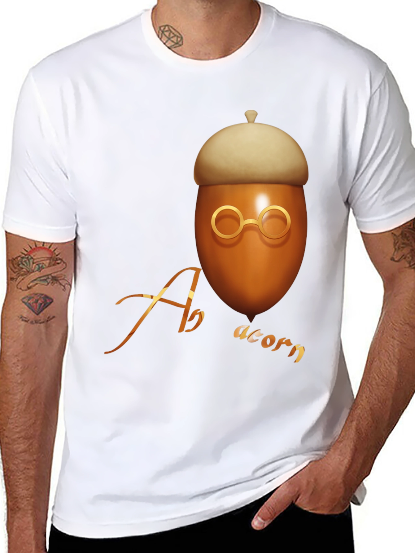 Acorn Graphic T-Shirt - Unique Design