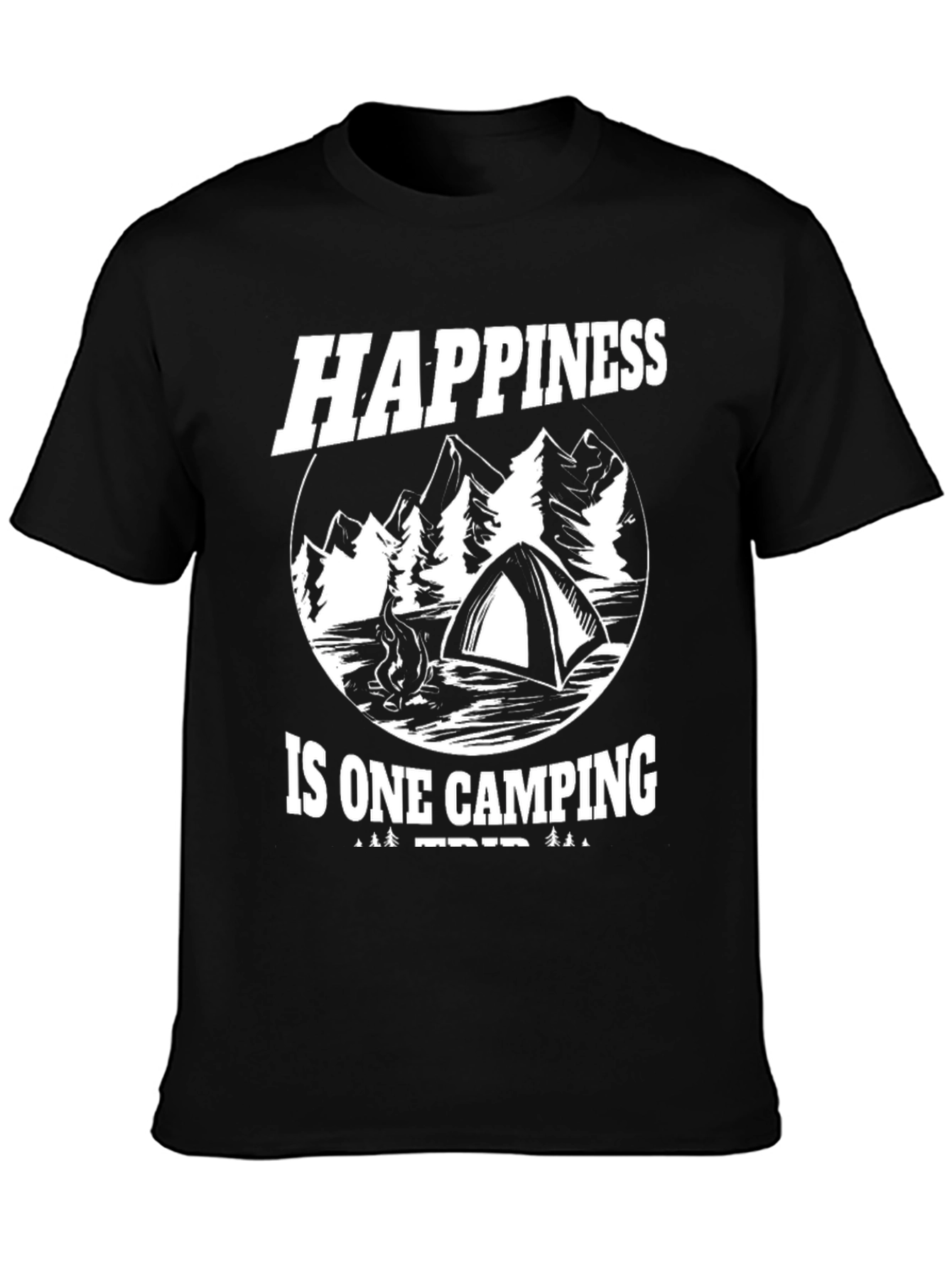 Happiness is One Camping Trip Graphic Tee