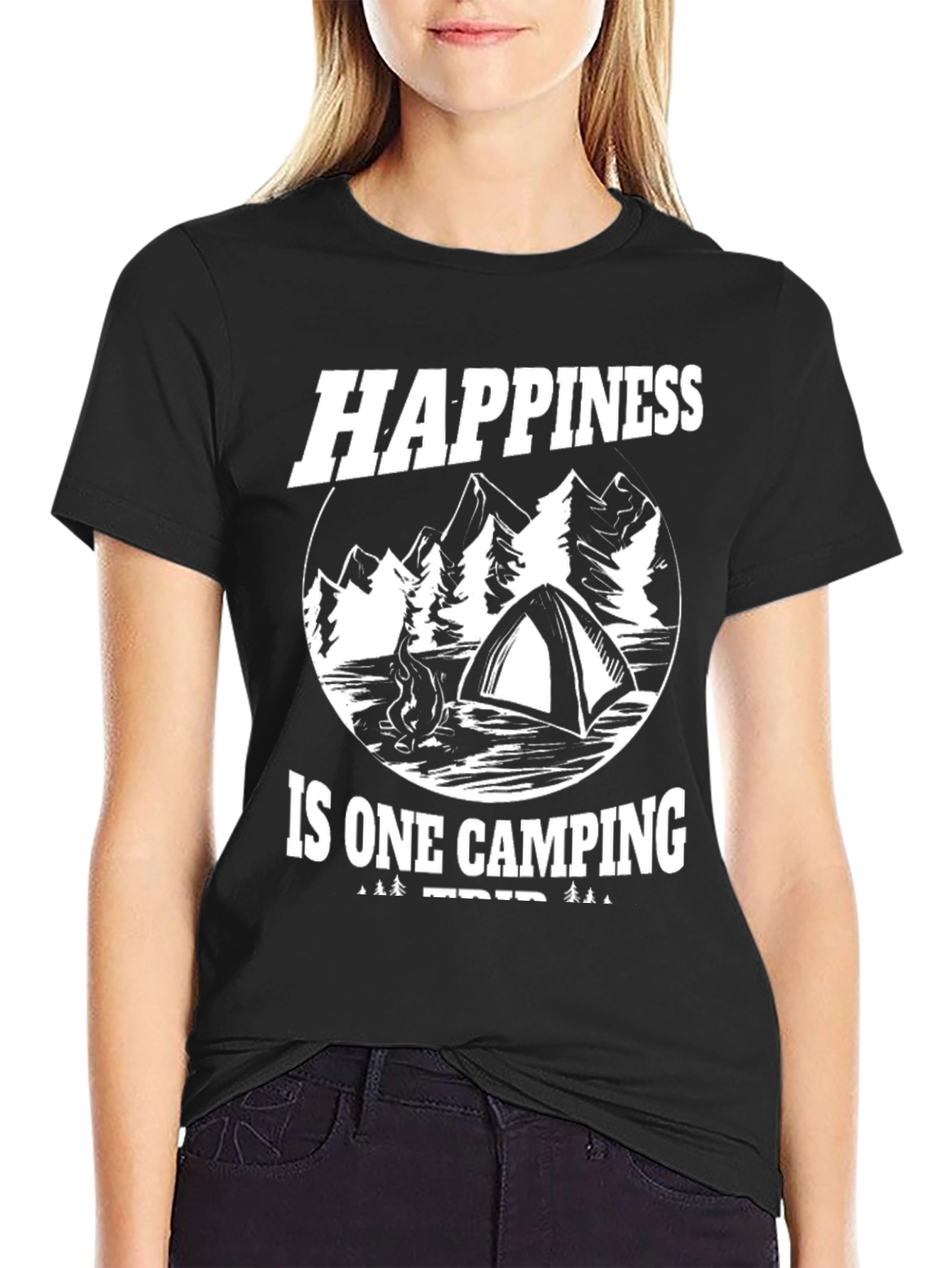 Happiness is One Camping Trip Graphic Tee