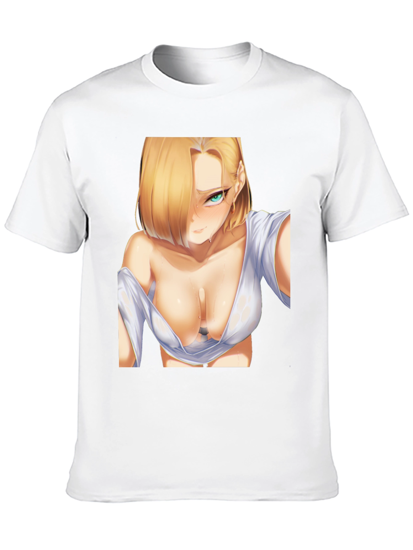 Anime Graphic T-Shirt - Android 18 Design