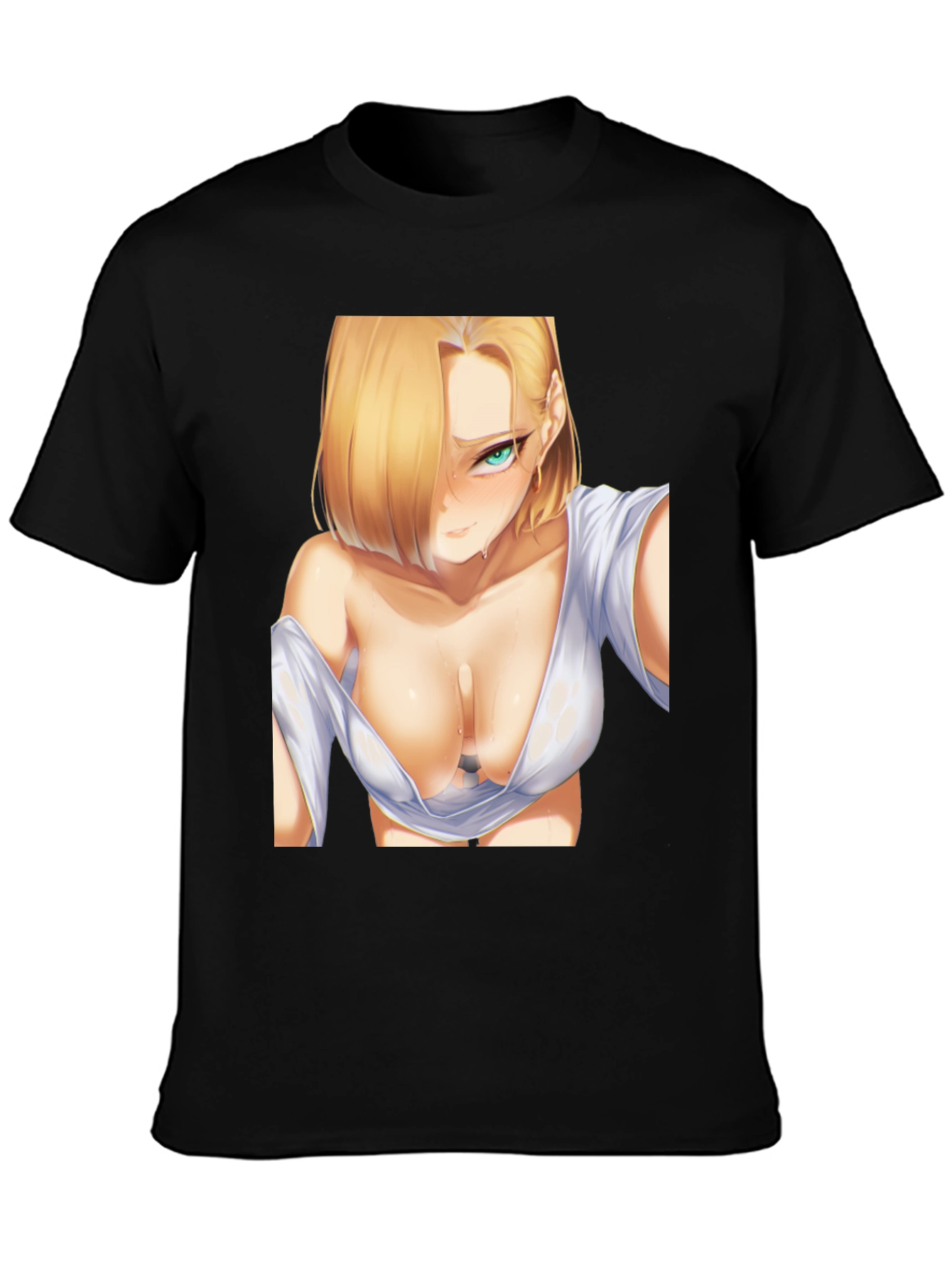 Anime Graphic T-Shirt - Android 18 Design