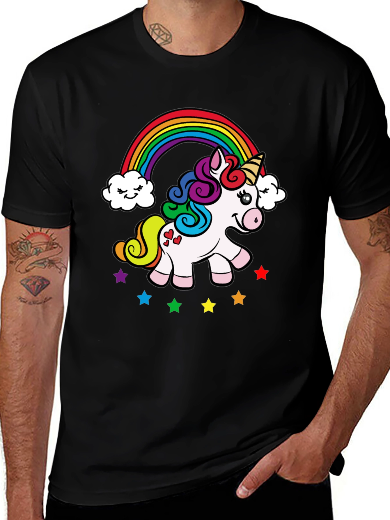 Rainbow Unicorn Graphic T-Shirt