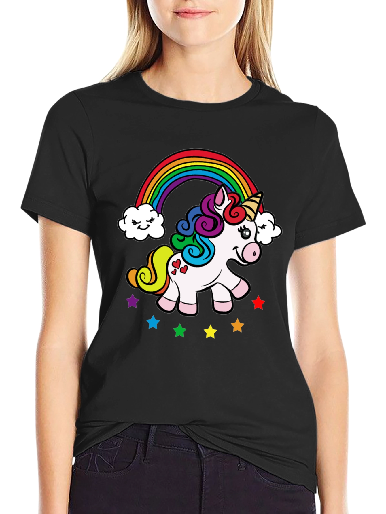 Rainbow Unicorn Graphic T-Shirt