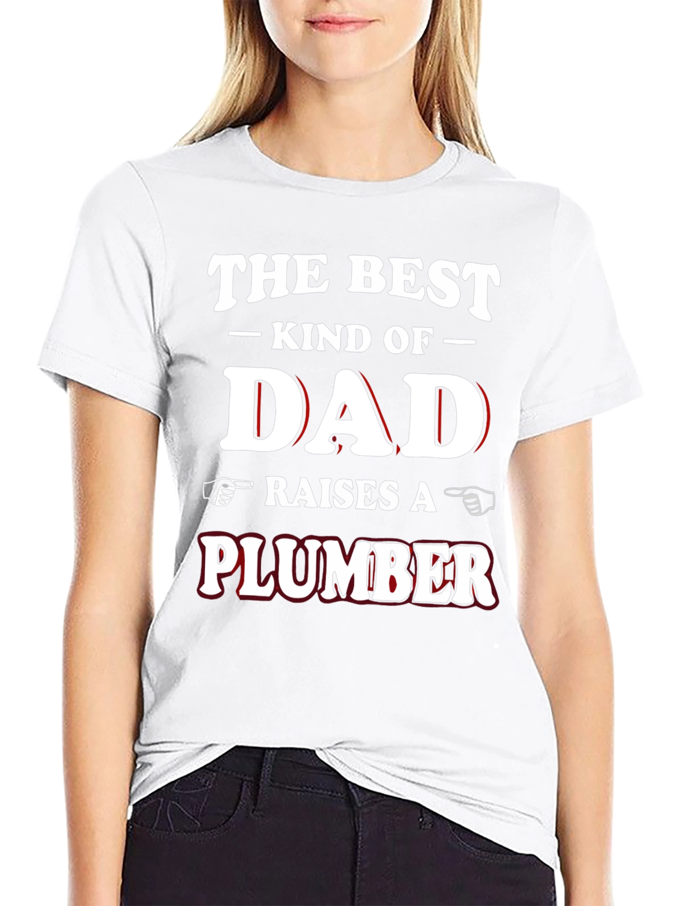Best Kind of Dad Raises a Plumber Graphic T-Shirt