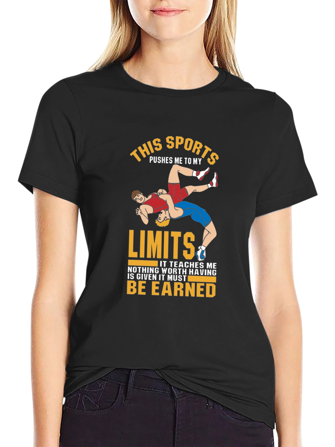 Wrestling Limits T-Shirt - Sports Tee