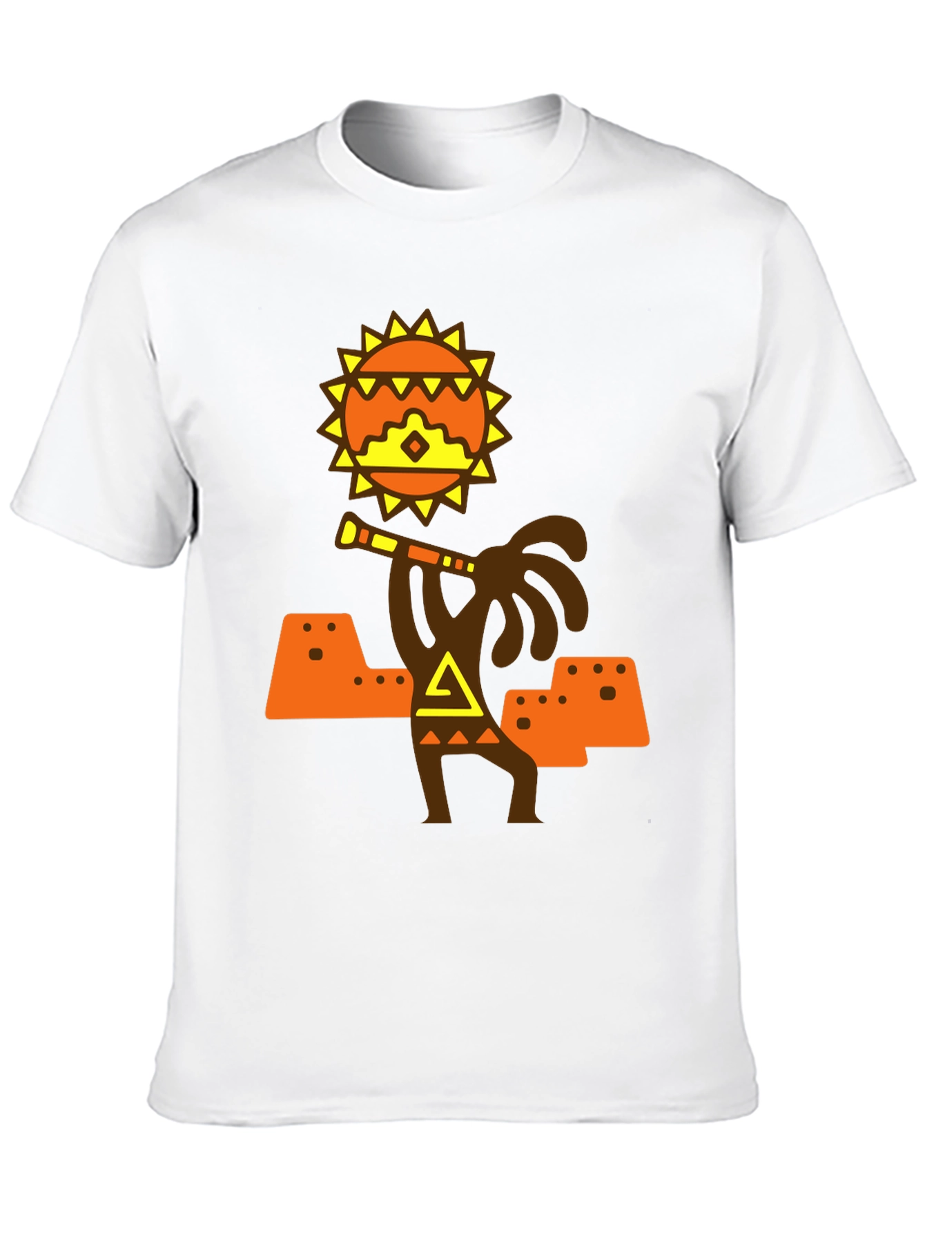 Aztec Sun God T-Shirt - Stylish Graphic Tee