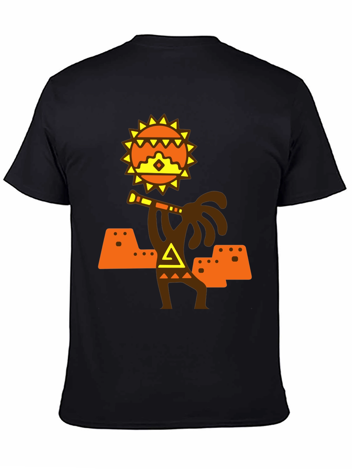 Aztec Sun God T-Shirt - Stylish Graphic Tee