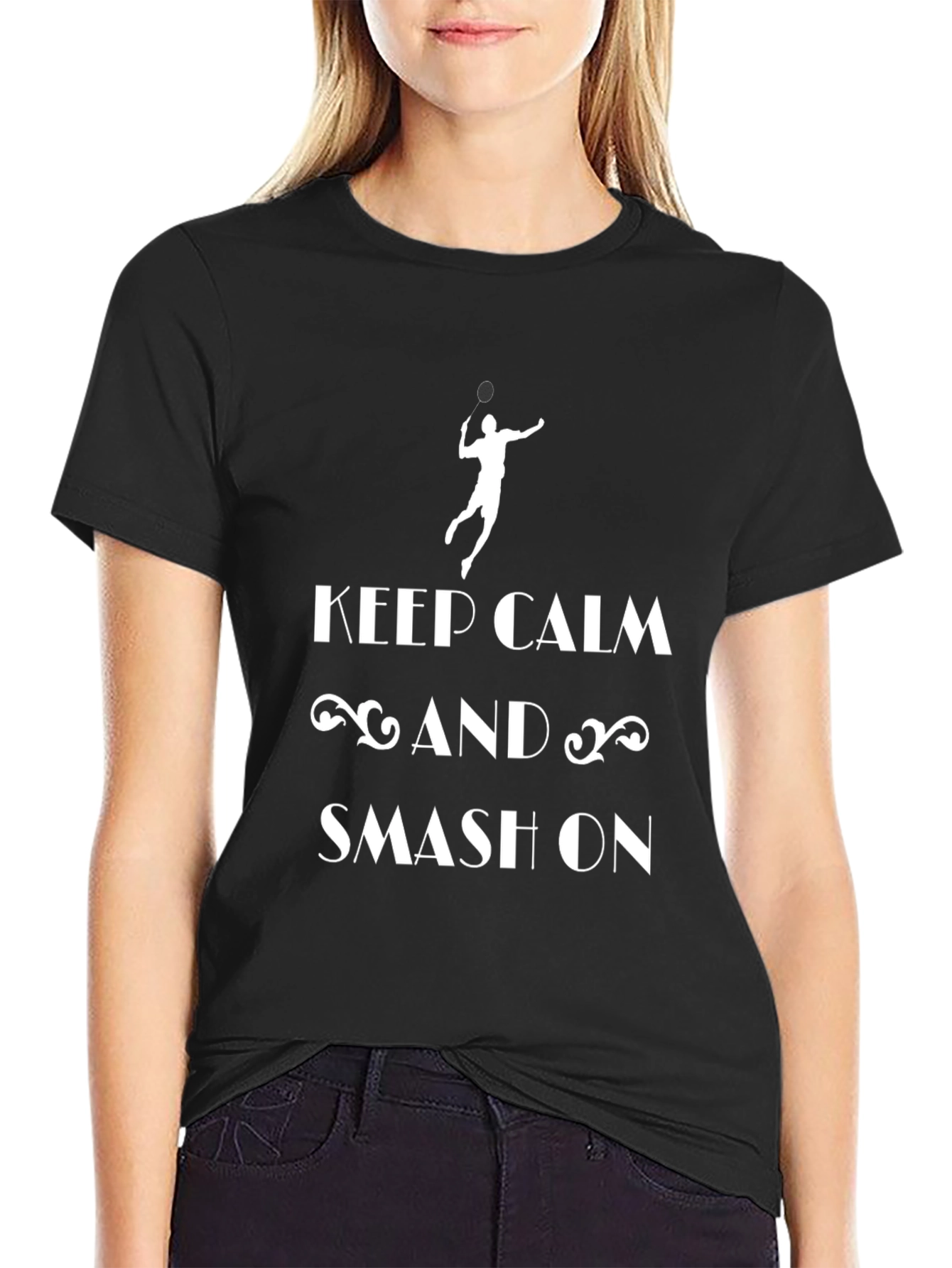 Keep Calm and Smash On - Black T-Shirt