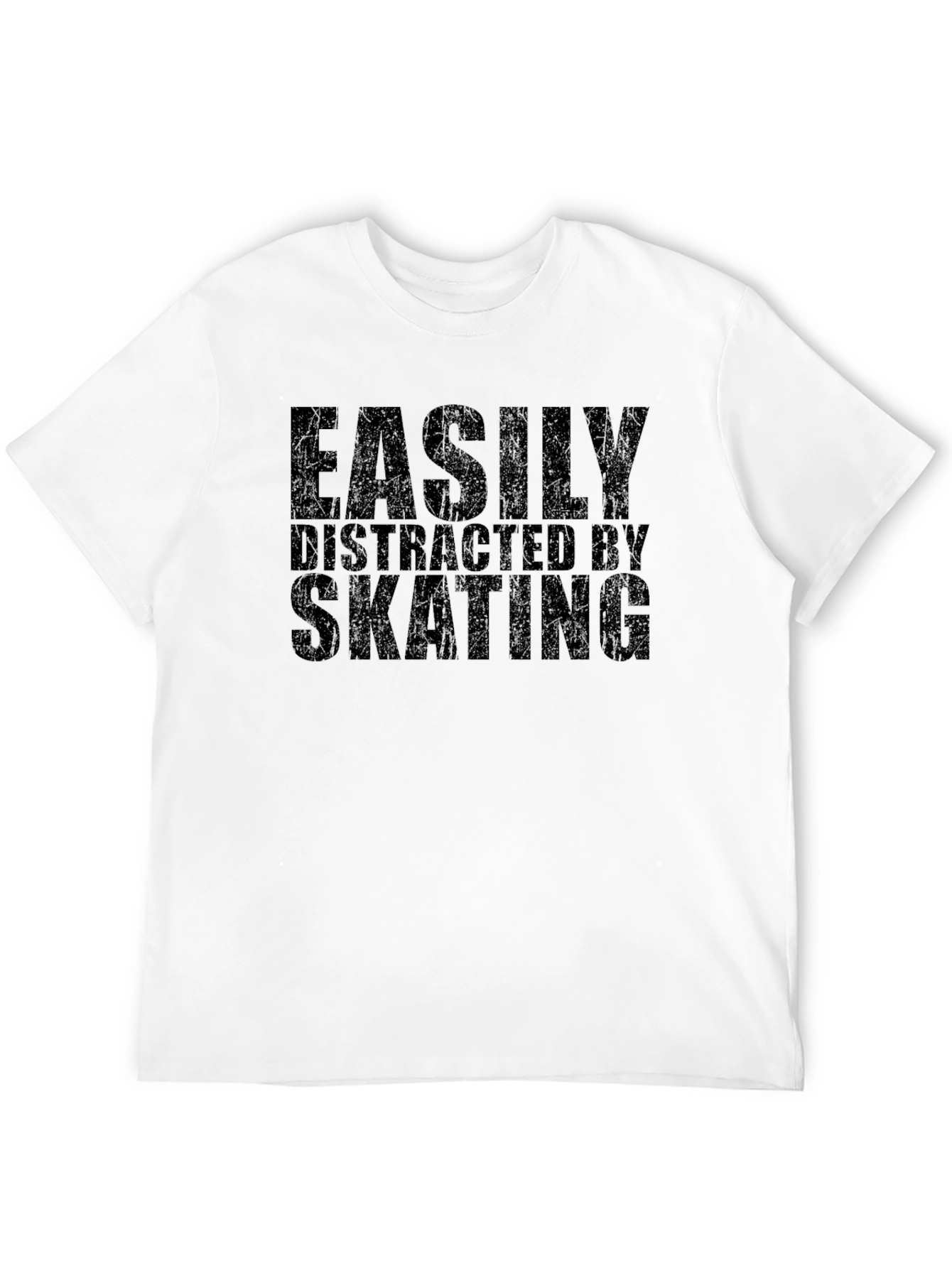 Easily Distracted by Skating - Graphic T-Shirt