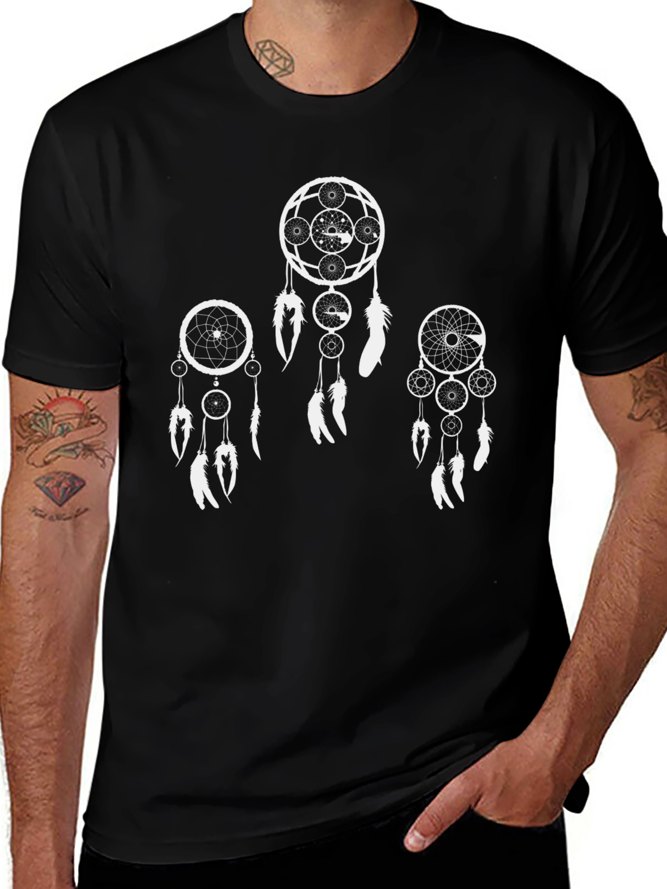 Dreamcatcher Graphic Black T-Shirt