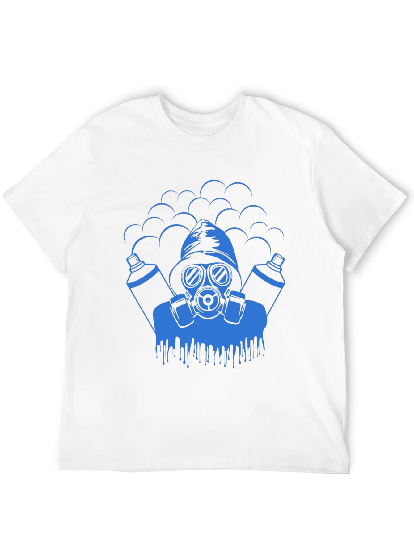 Cool Graphic Tee - Gas Mask Graffiti Artist