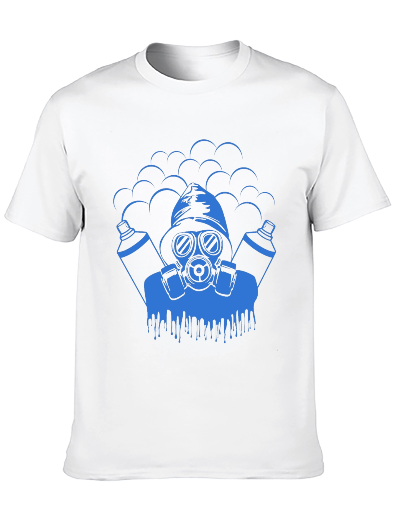 Cool Graphic Tee - Gas Mask Graffiti Artist