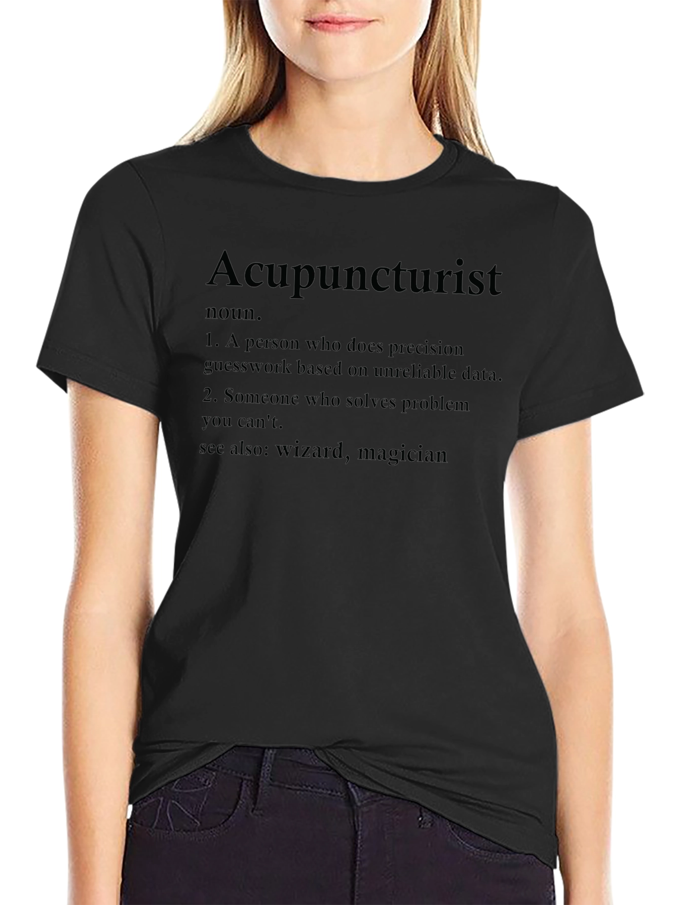 Acupuncturist Definition T-Shirt - Wizard Magician Tee