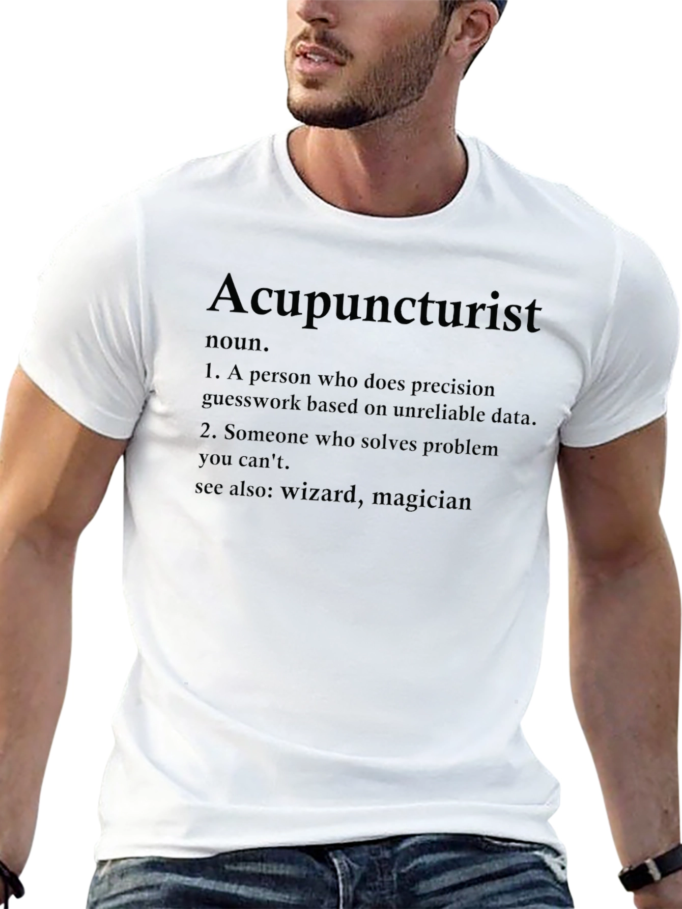 Acupuncturist Definition T-Shirt - Wizard Magician Tee