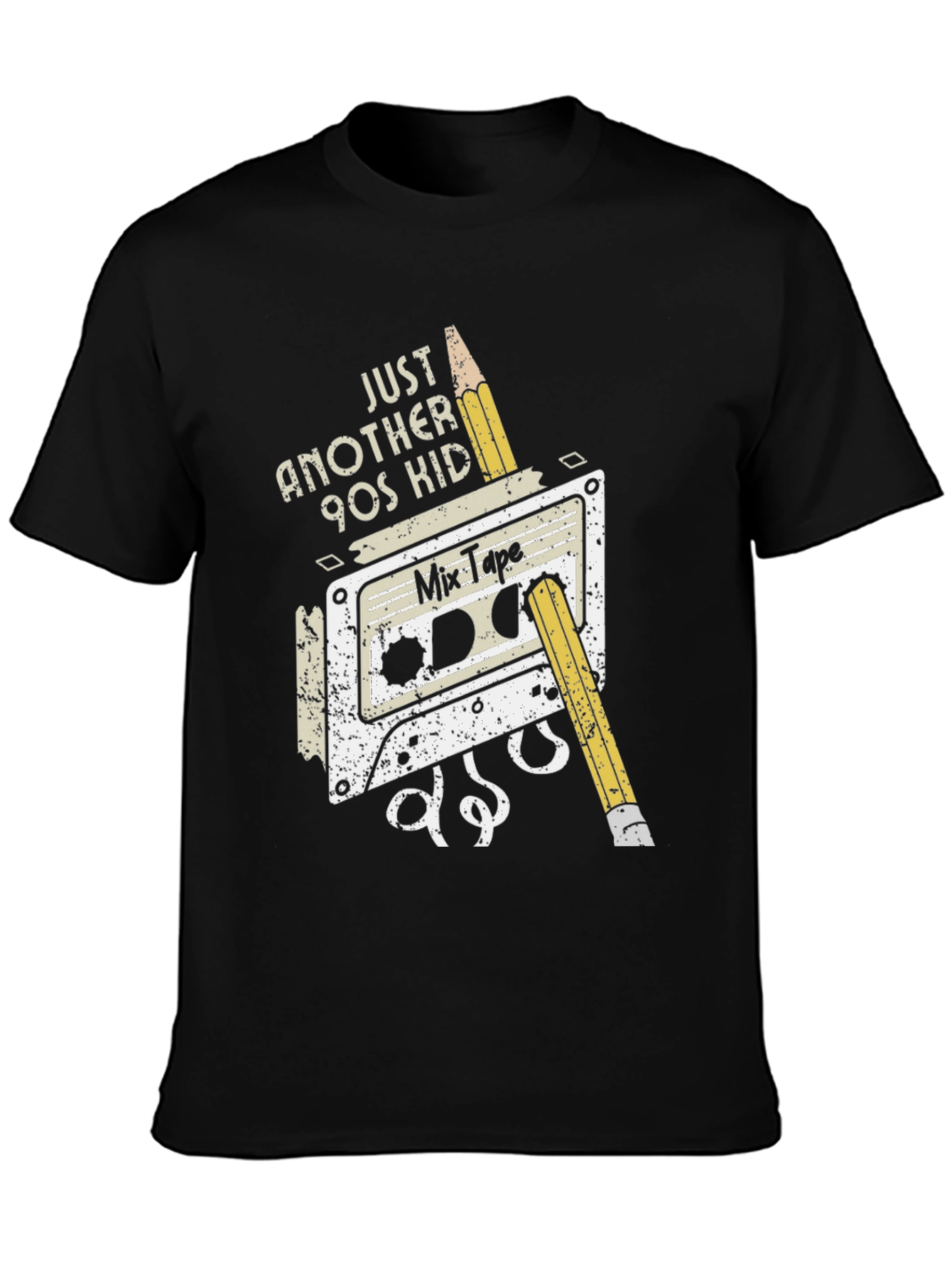 Just Another 90s Kid Black T-Shirt