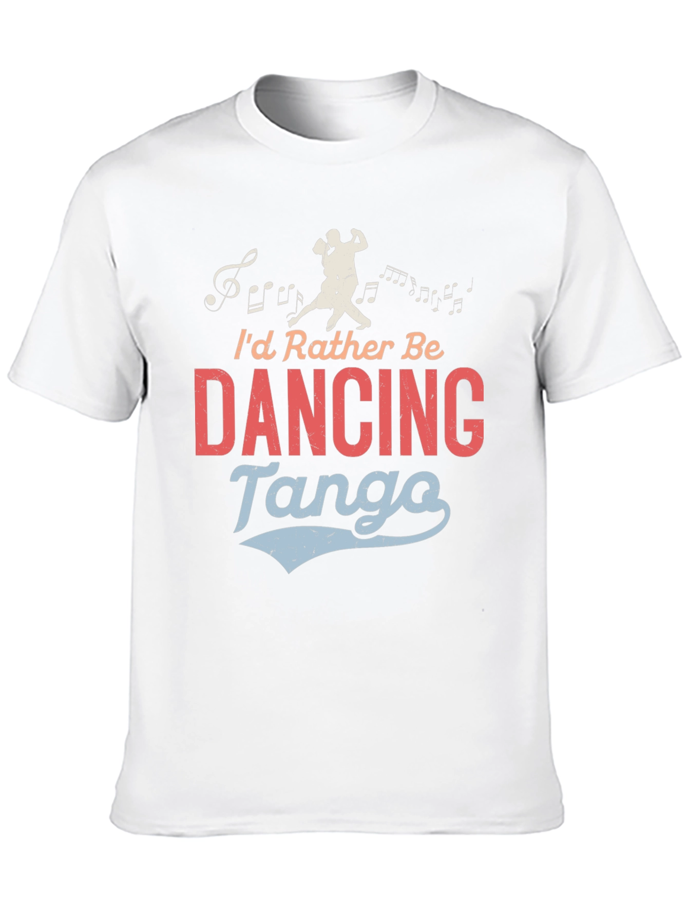 Dancing Tango Graphic Tee - Black Crew Neck