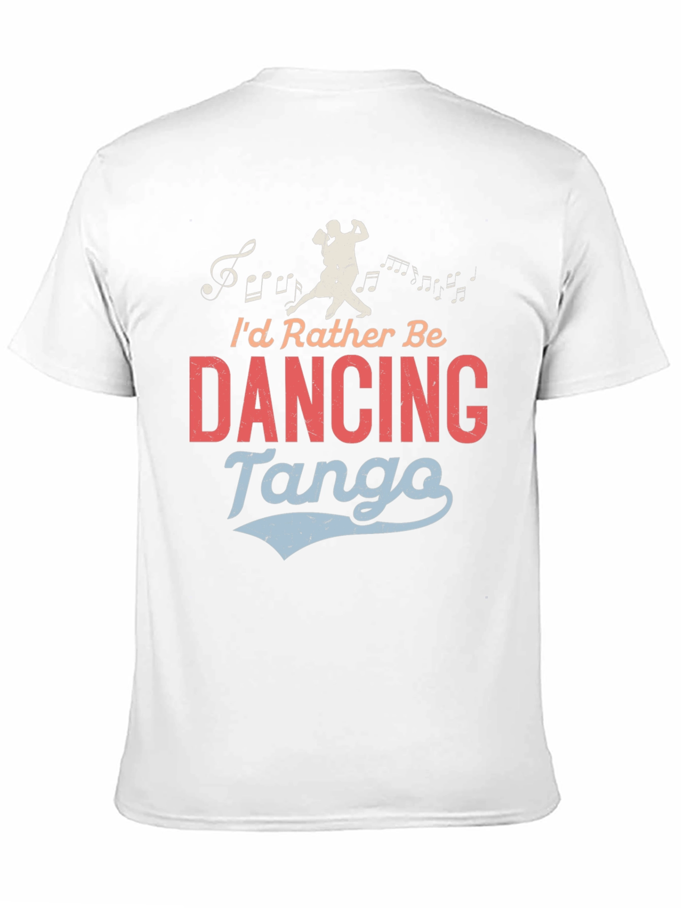 Dancing Tango Graphic Tee - Black Crew Neck