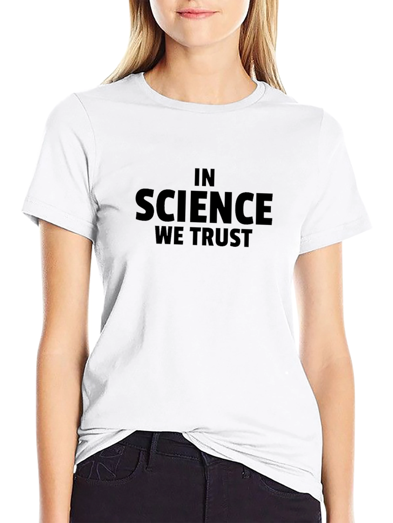Science Trust T-Shirt - Black Bold Statement Tee