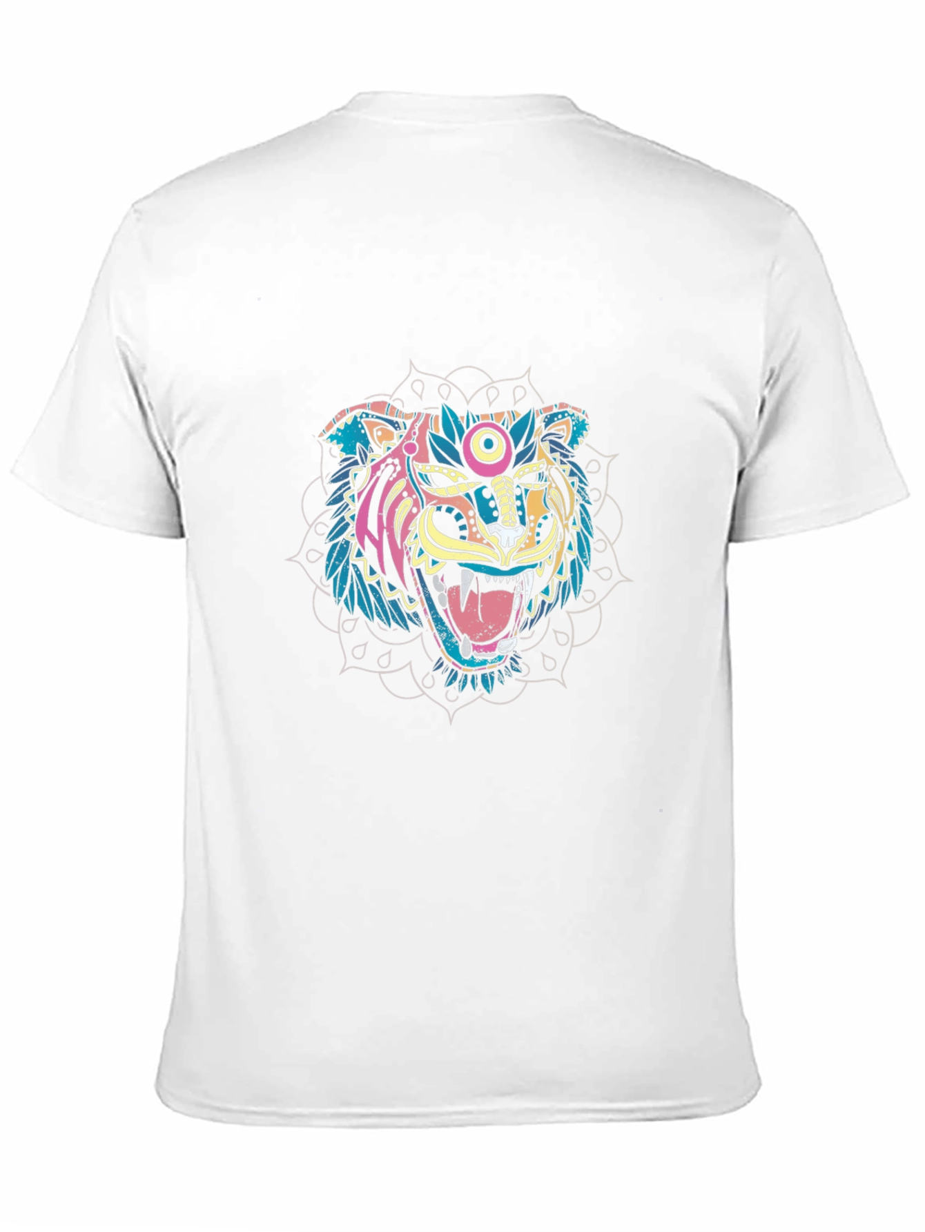 Tiger Mandala Graphic Black T-Shirt