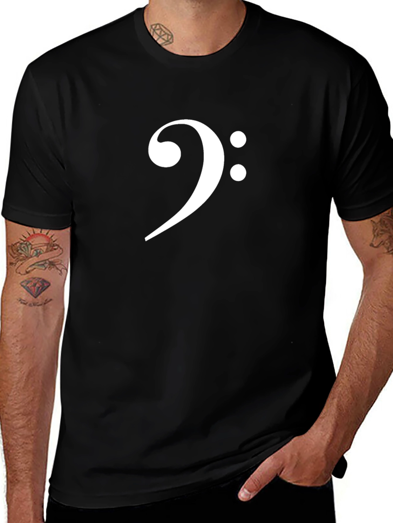 Bass Clef Graphic T-Shirt