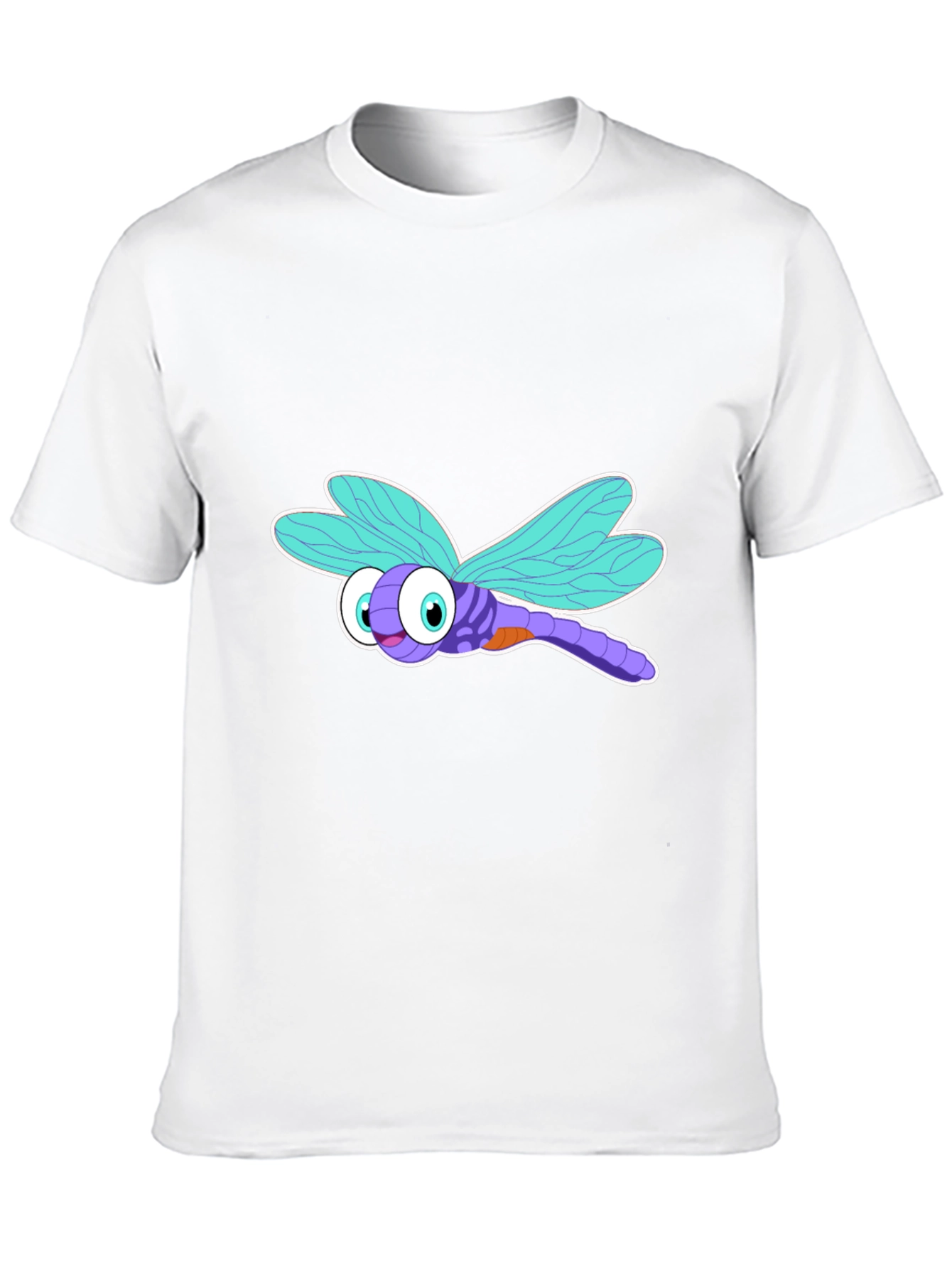 Dragonfly Graphic Tee - Black Cotton T-Shirt