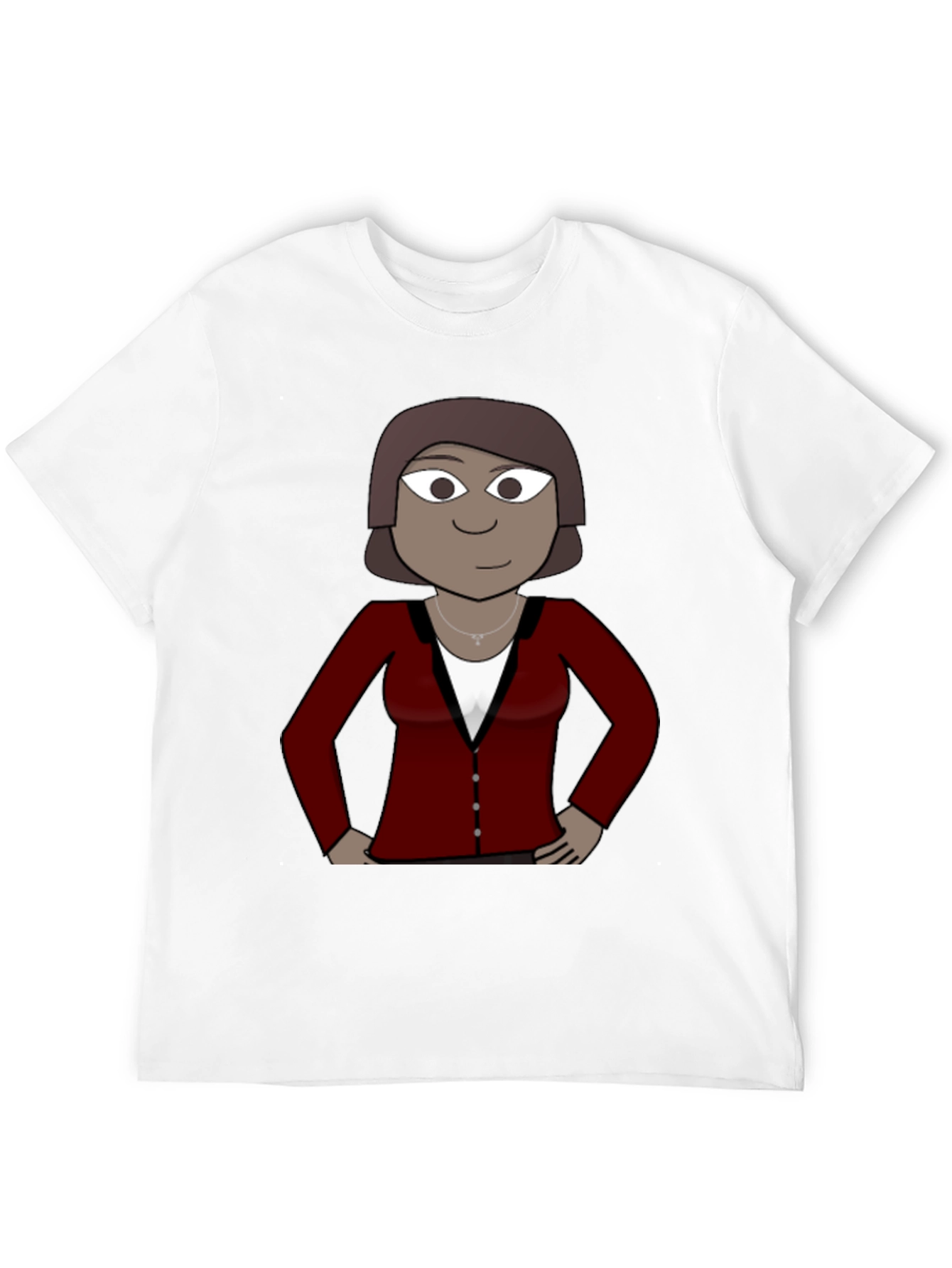 Cartoon Woman T-Shirt - Unique Graphic Tee