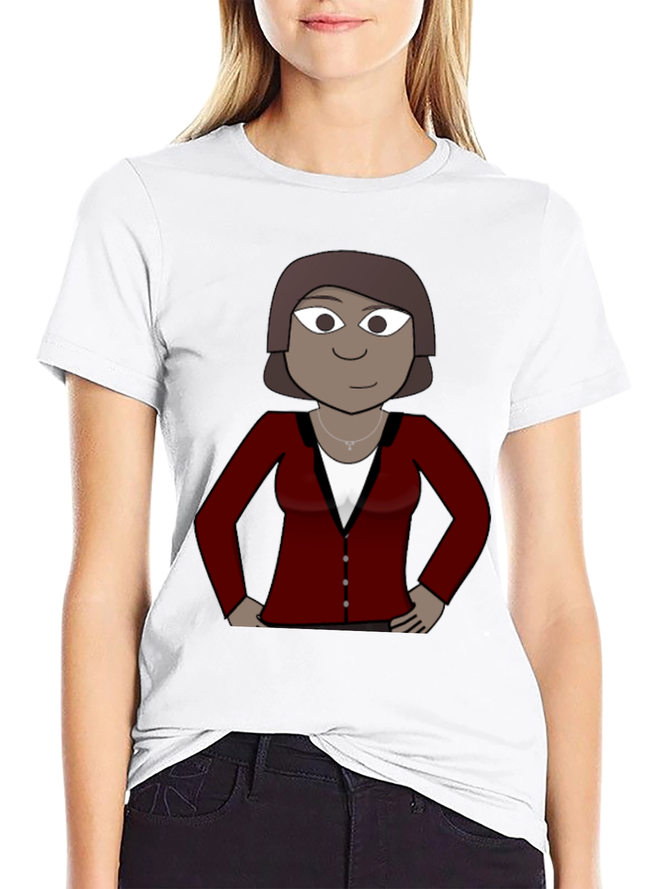 Cartoon Woman T-Shirt - Unique Graphic Tee