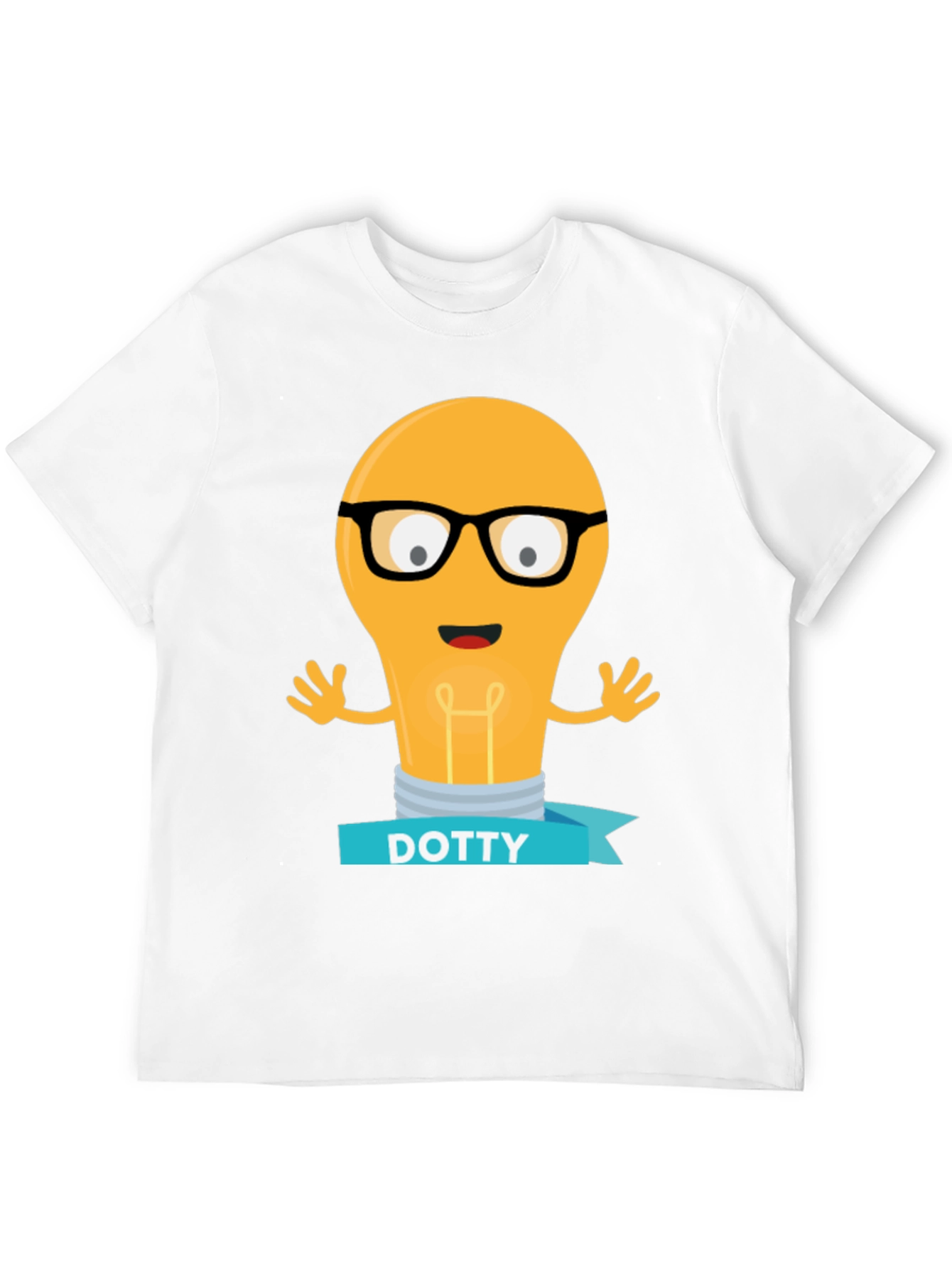 Nerdy Light Bulb DOTTY Tee - Smart & Fun!