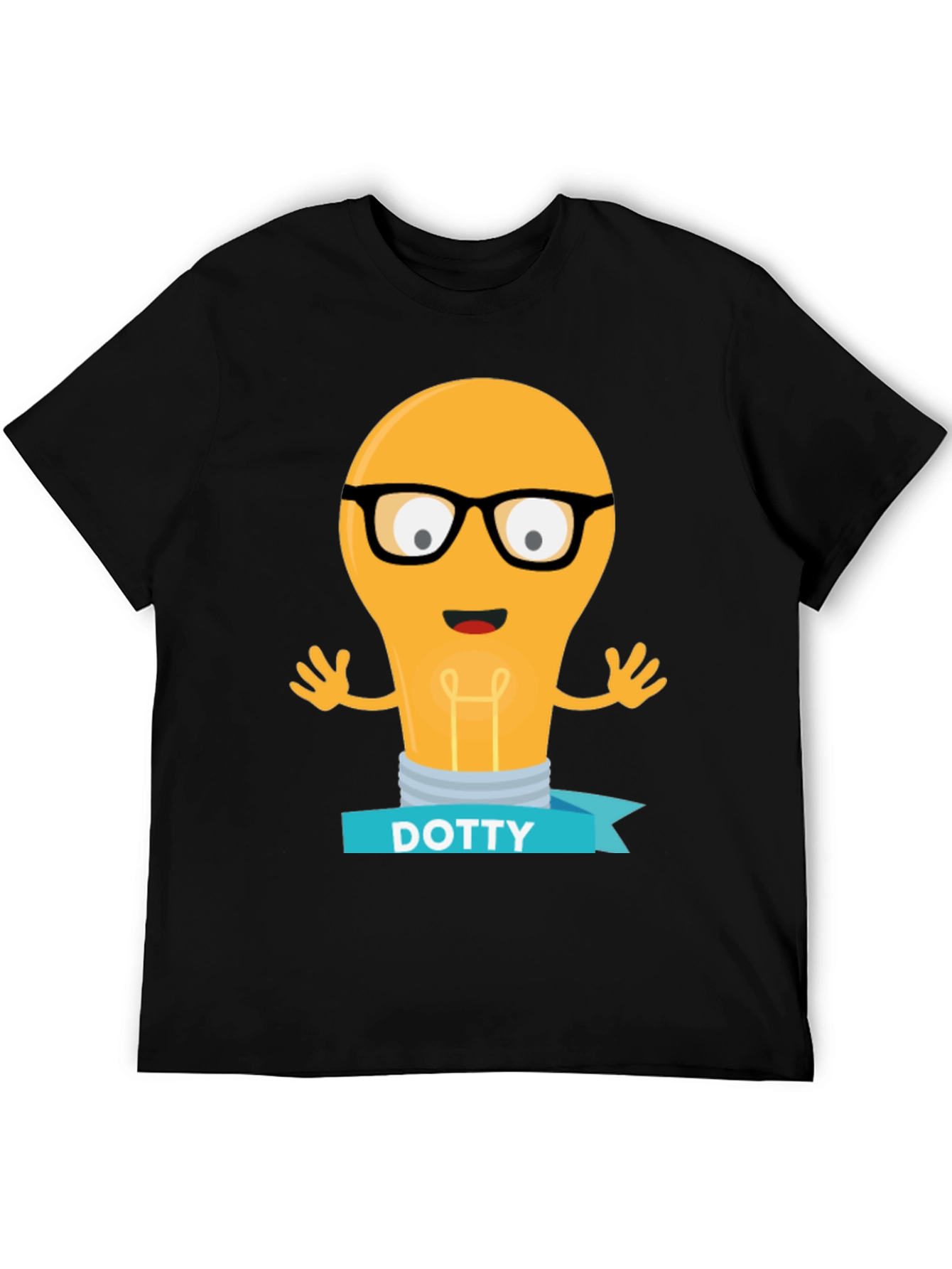Nerdy Light Bulb DOTTY Tee - Smart & Fun!