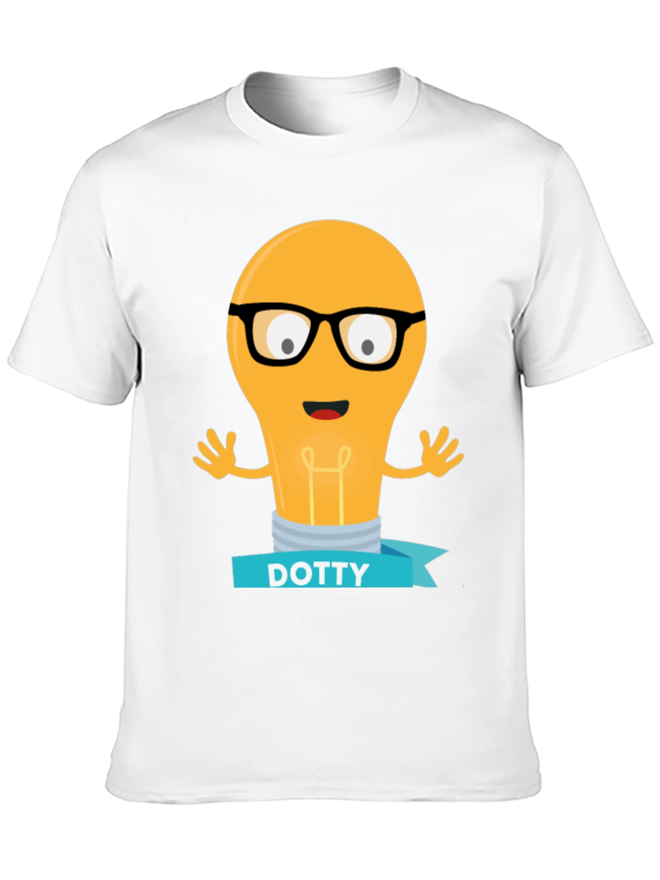 Nerdy Light Bulb DOTTY Tee - Smart & Fun!