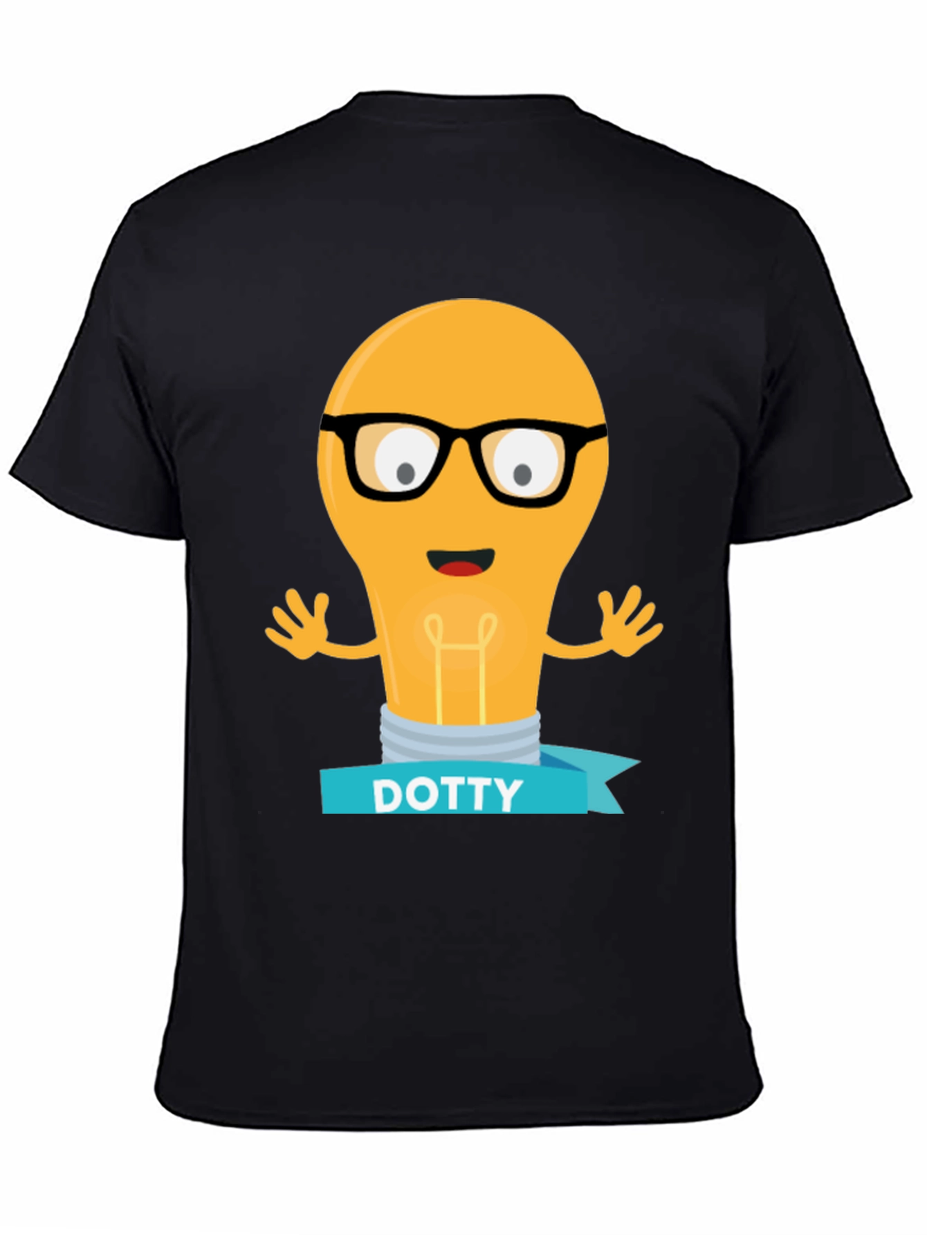 Nerdy Light Bulb DOTTY Tee - Smart & Fun!