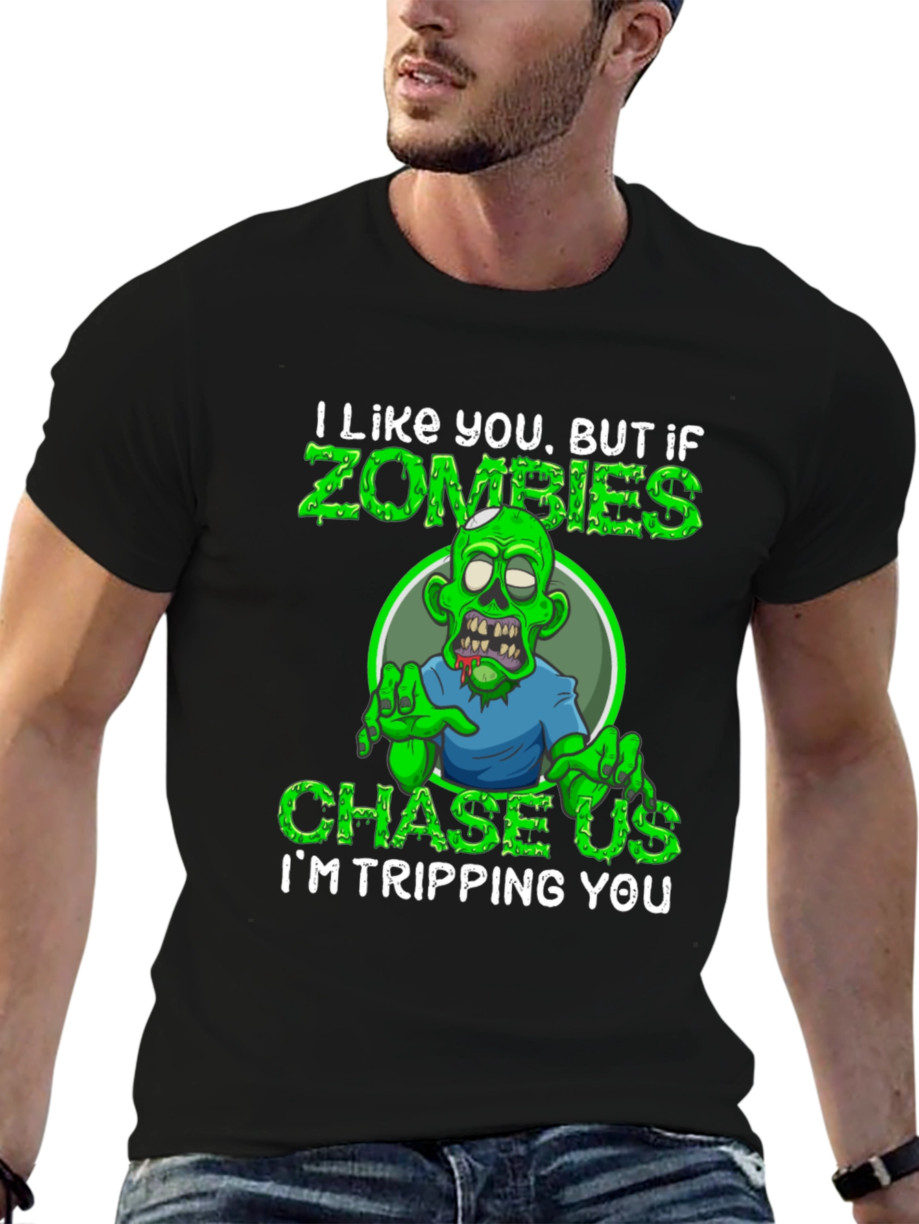 Zombie Humor Graphic Tee - Im Tripping You