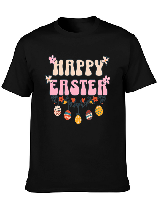 Happy Easter Graphic Tee - Easter Egg Design