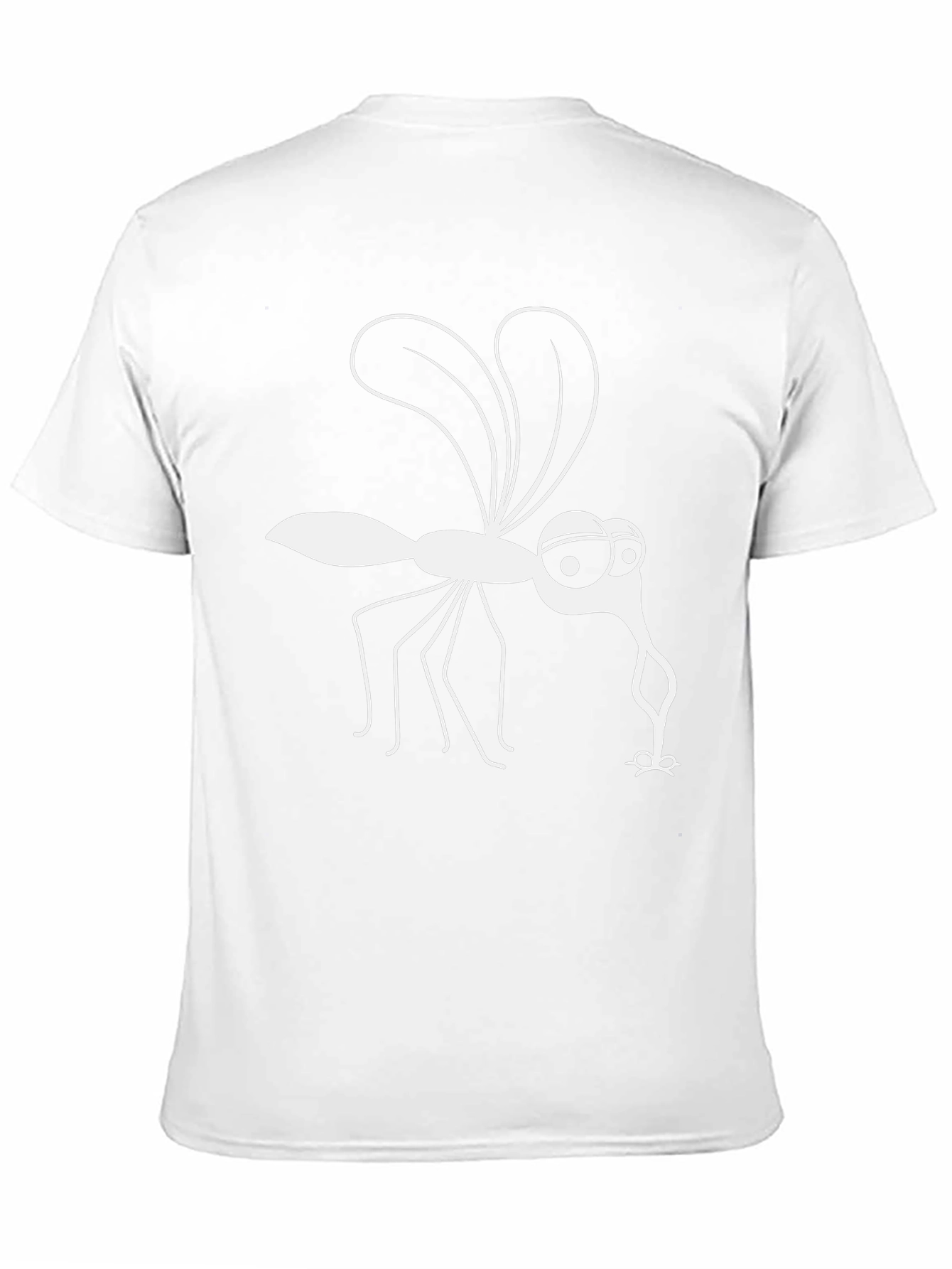 Funny Mosquito Graphic Tee - Black Cotton T-Shirt
