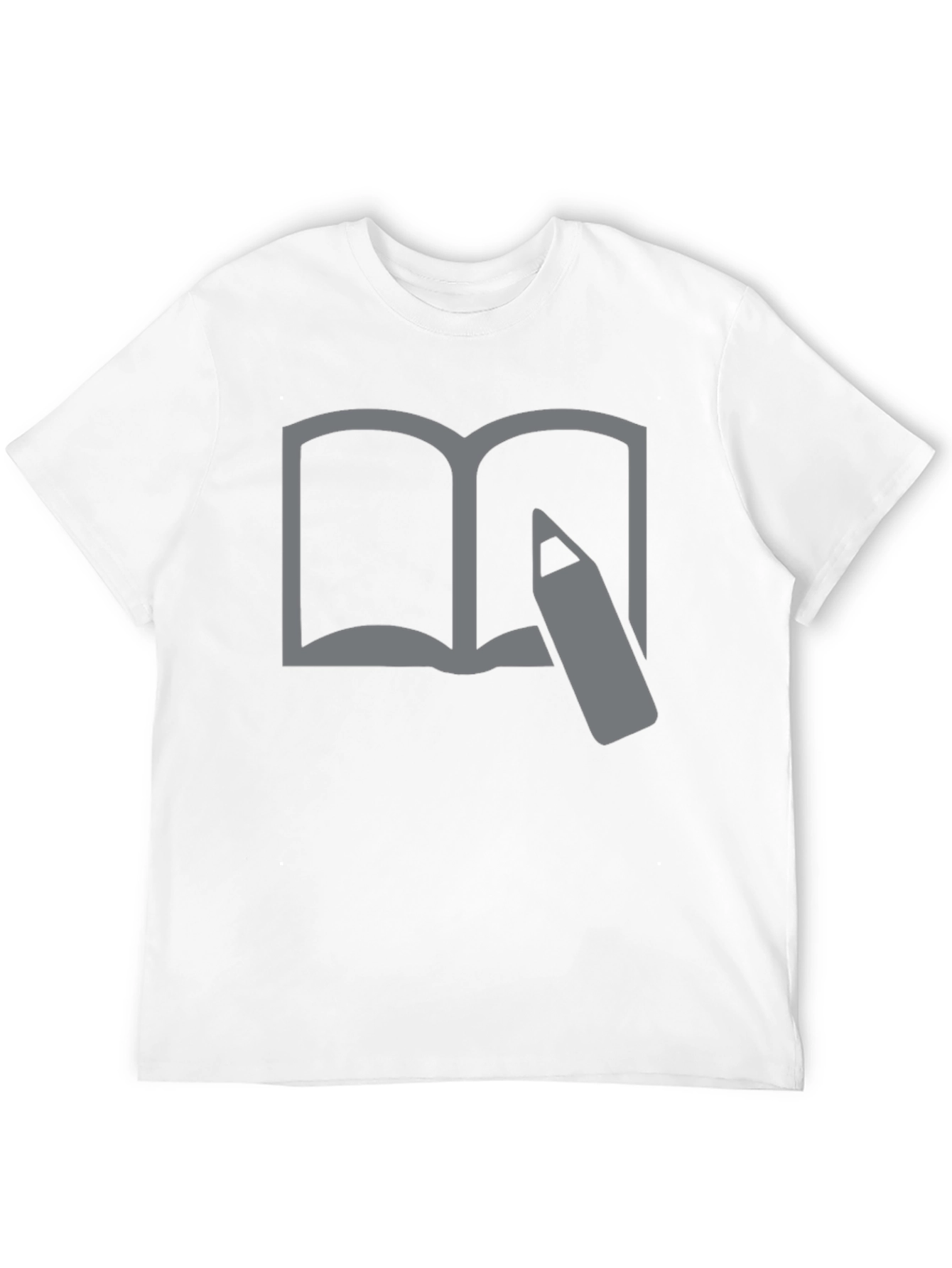 Book and Pencil Graphic Tee - Writers Inspiration