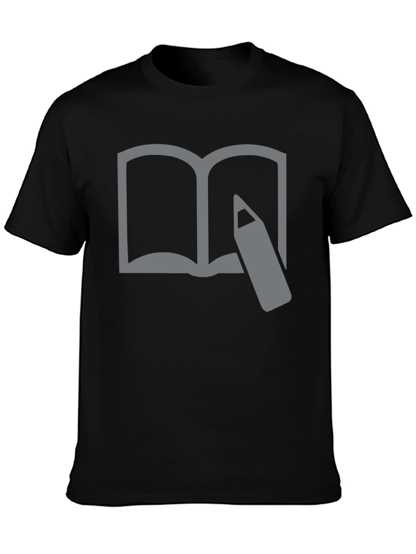 Book and Pencil Graphic Tee - Writers Inspiration