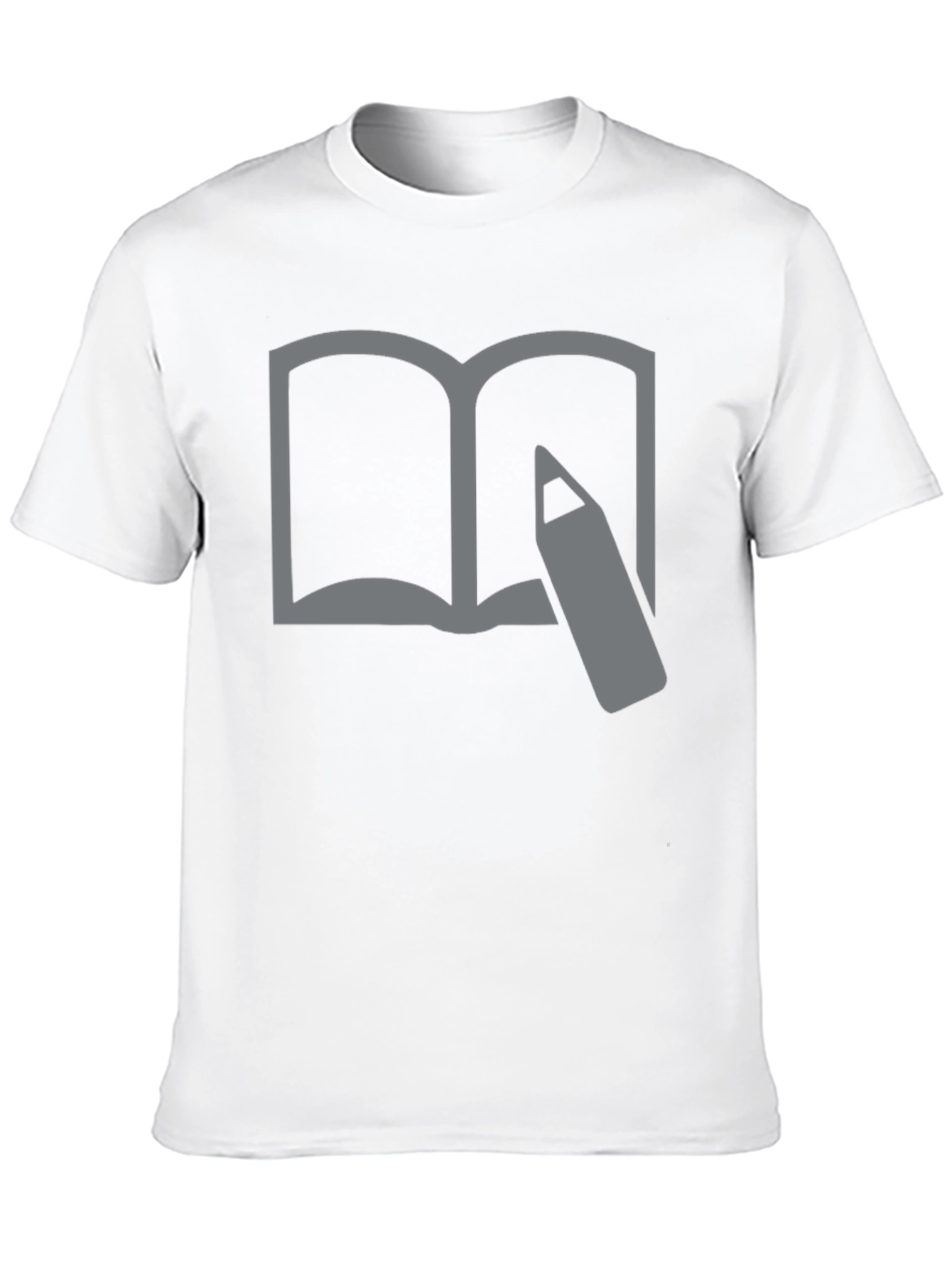 Book and Pencil Graphic Tee - Writers Inspiration
