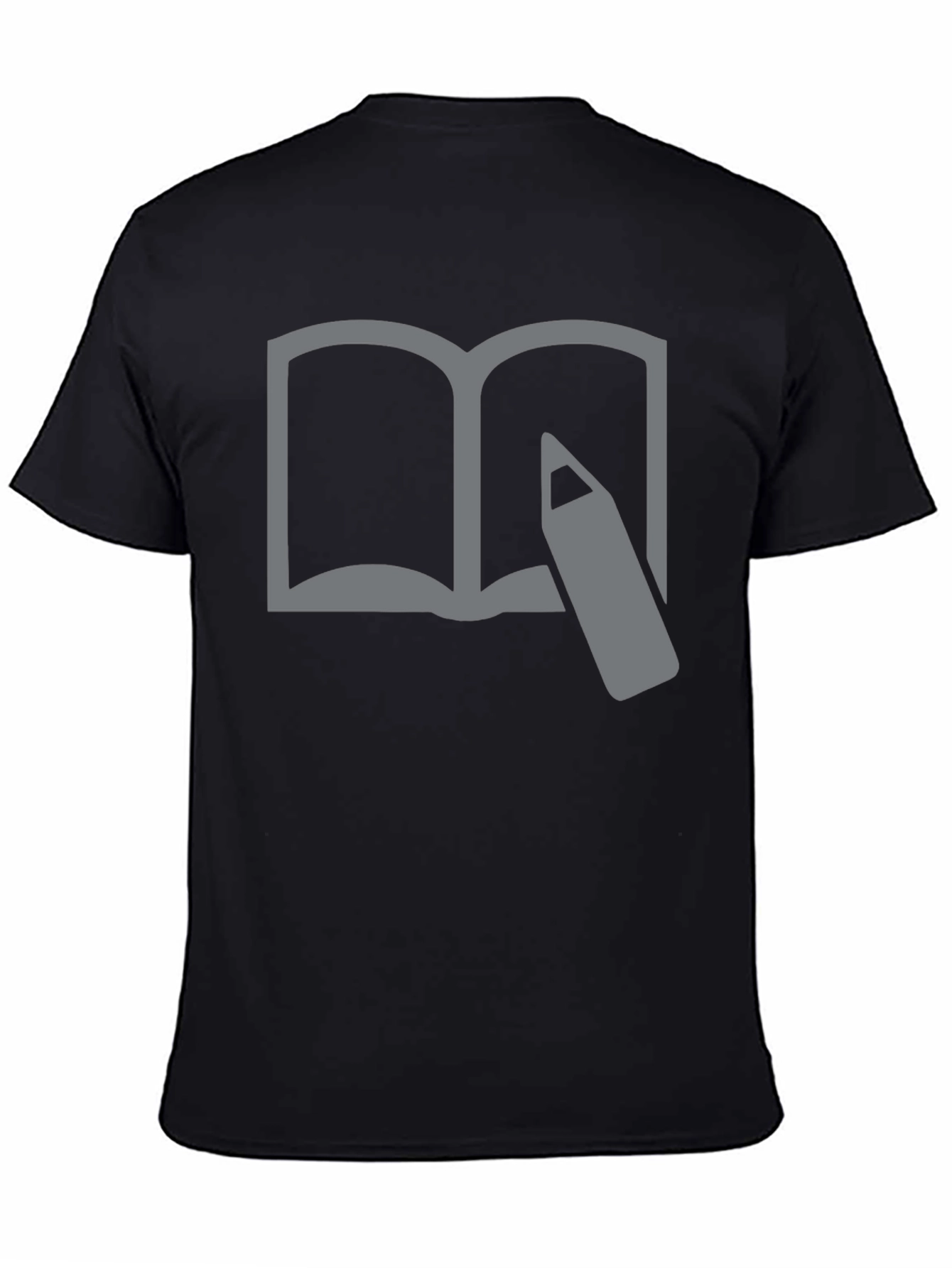 Book and Pencil Graphic Tee - Writers Inspiration