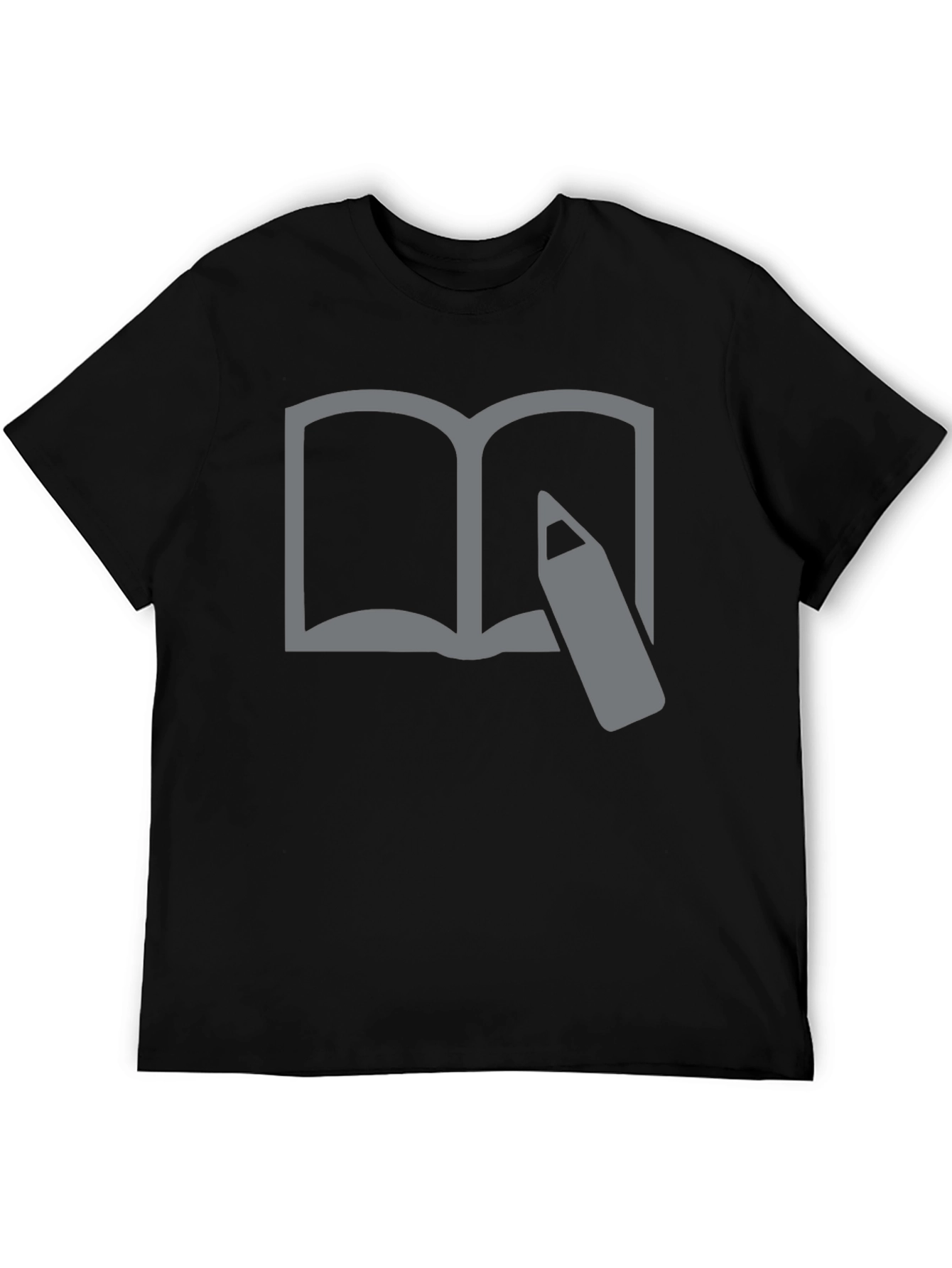 Book and Pencil Graphic Tee - Writers Inspiration