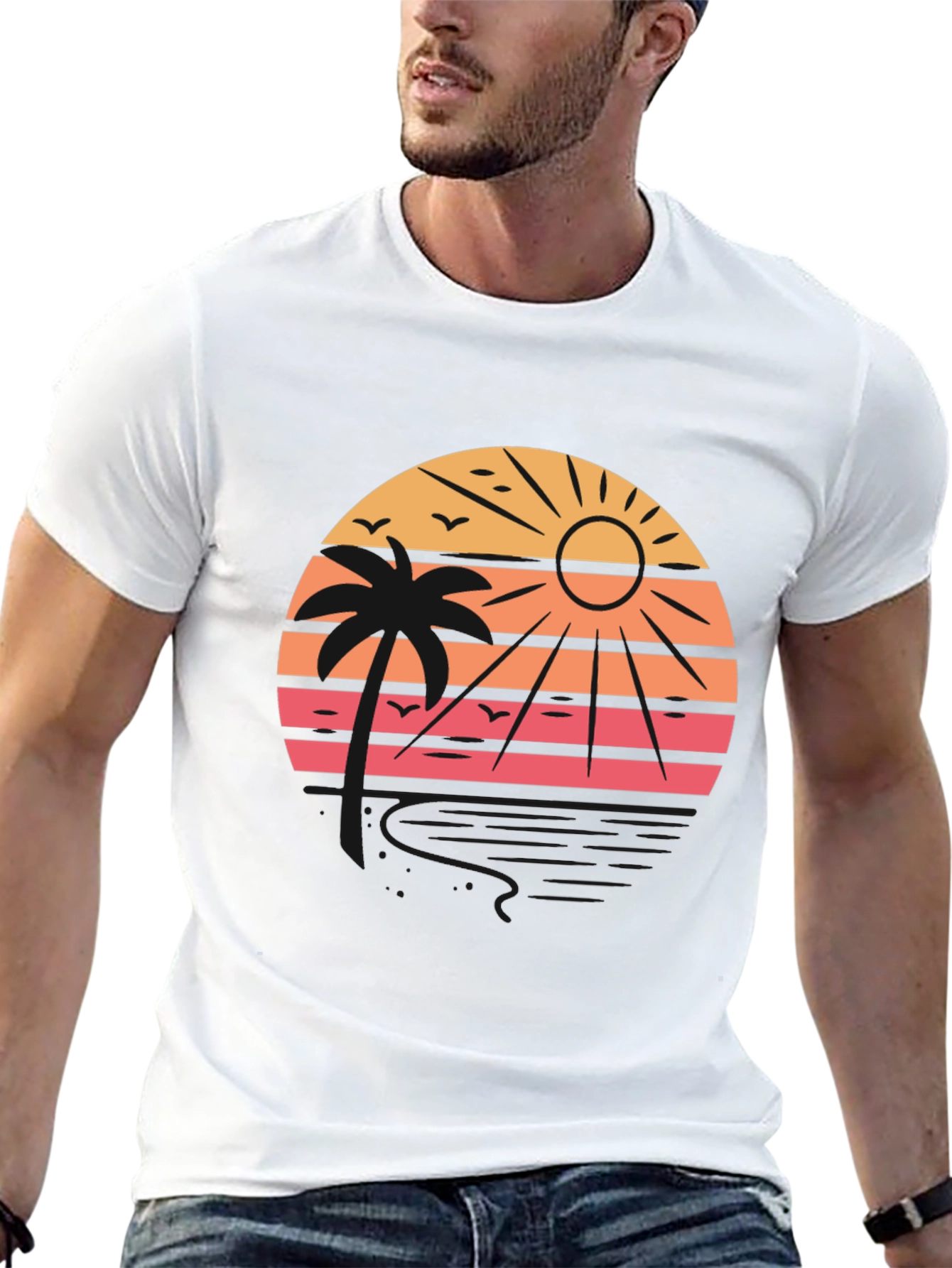 Tropical Sunset Graphic Tee