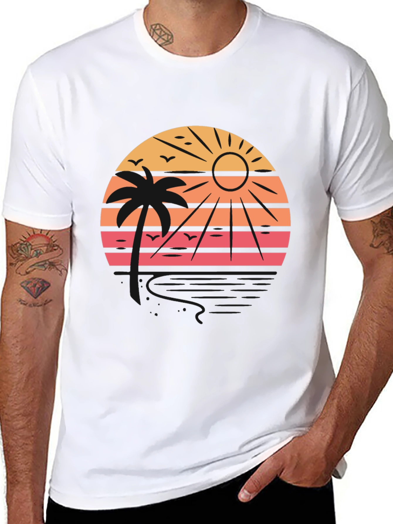 Tropical Sunset Graphic Tee