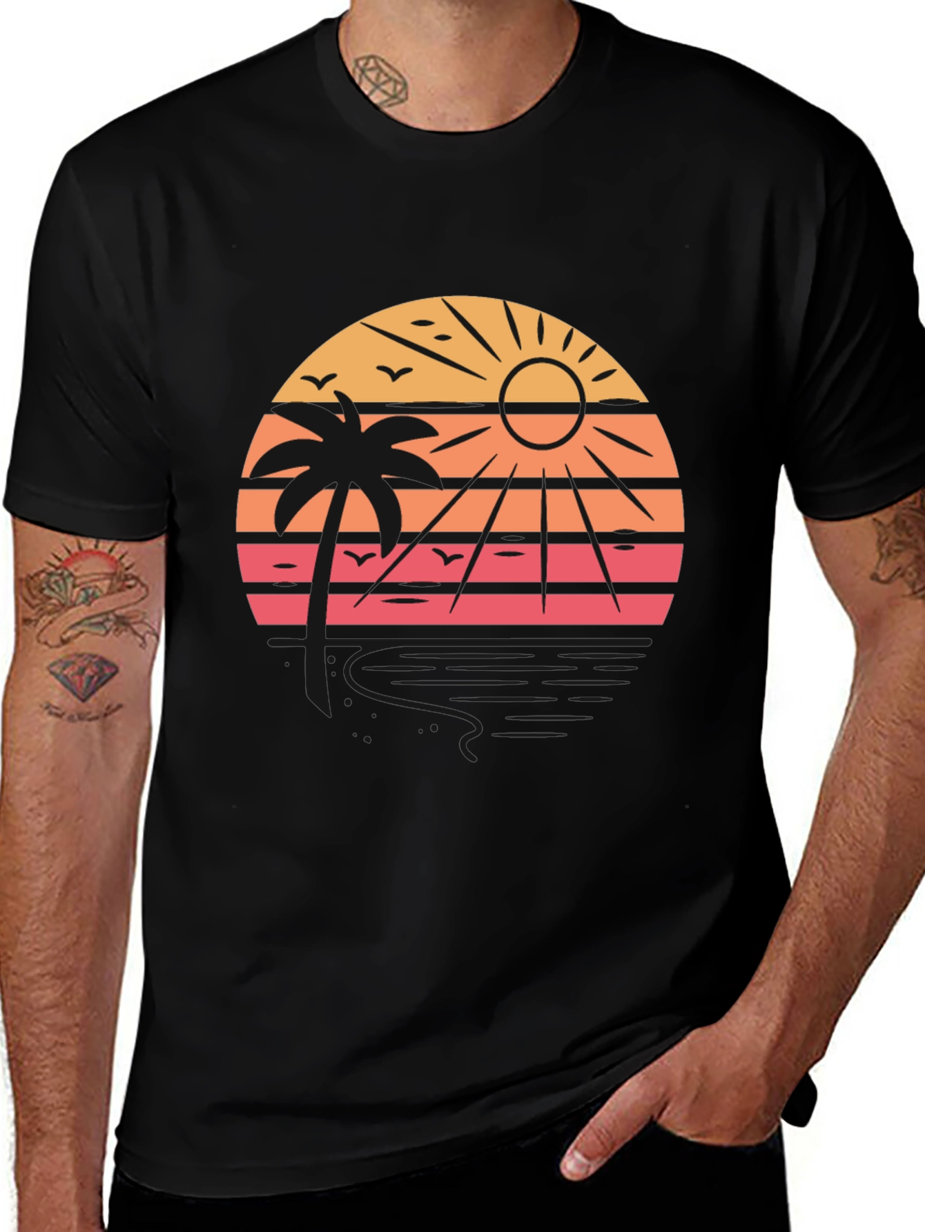 Tropical Sunset Graphic Tee