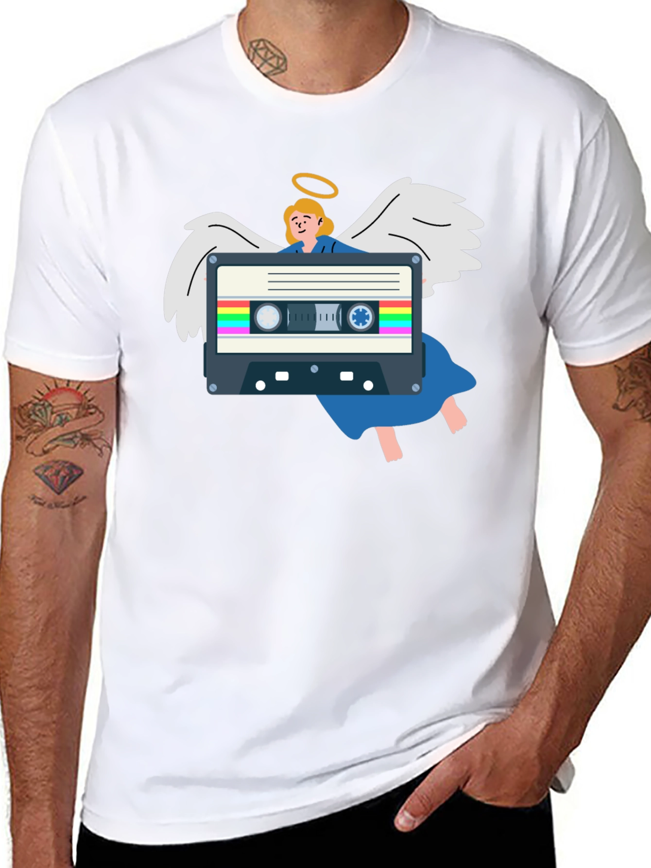Cassette Angel Graphic Tee
