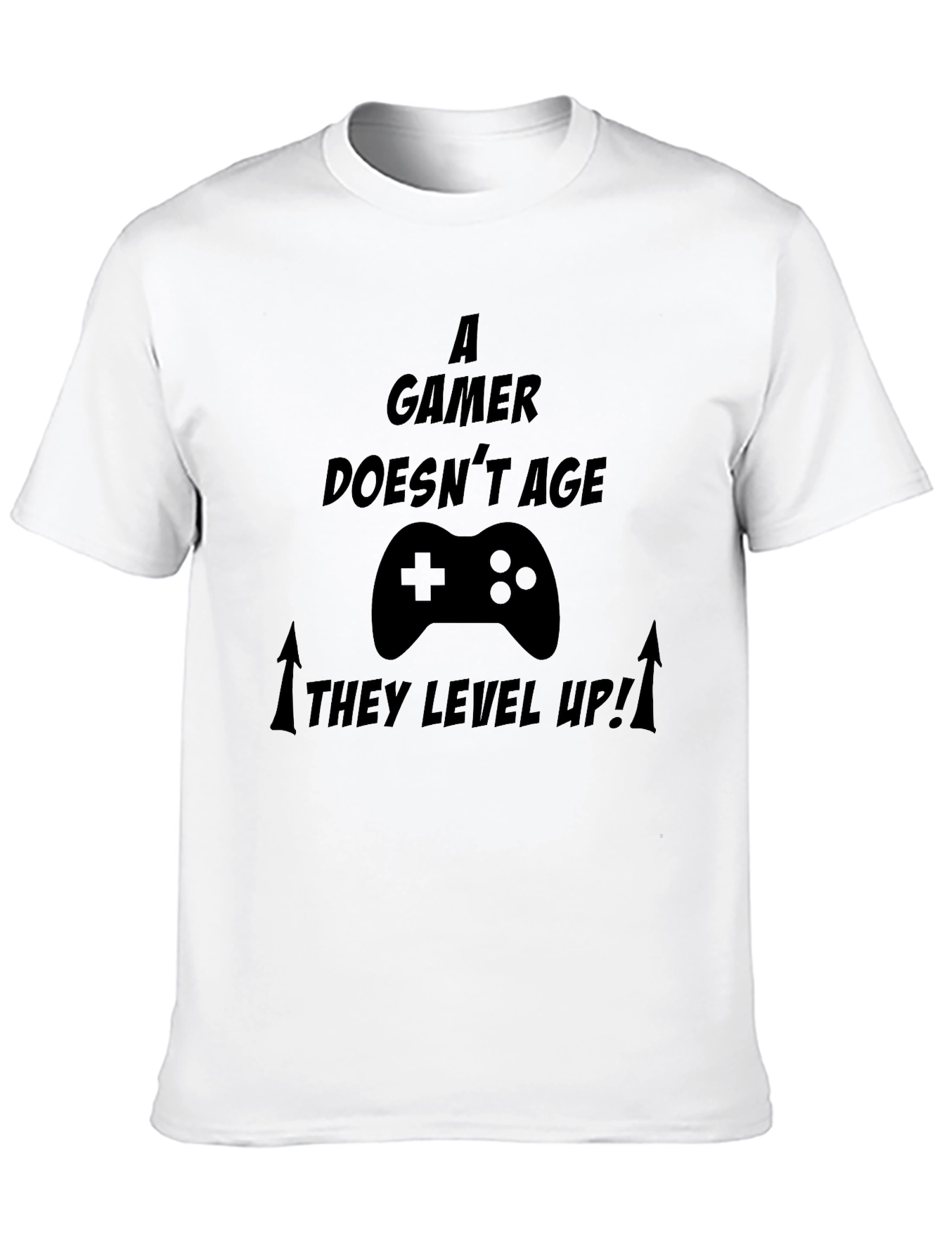 A Gamer Doesnt Age T-Shirt - Level Up!