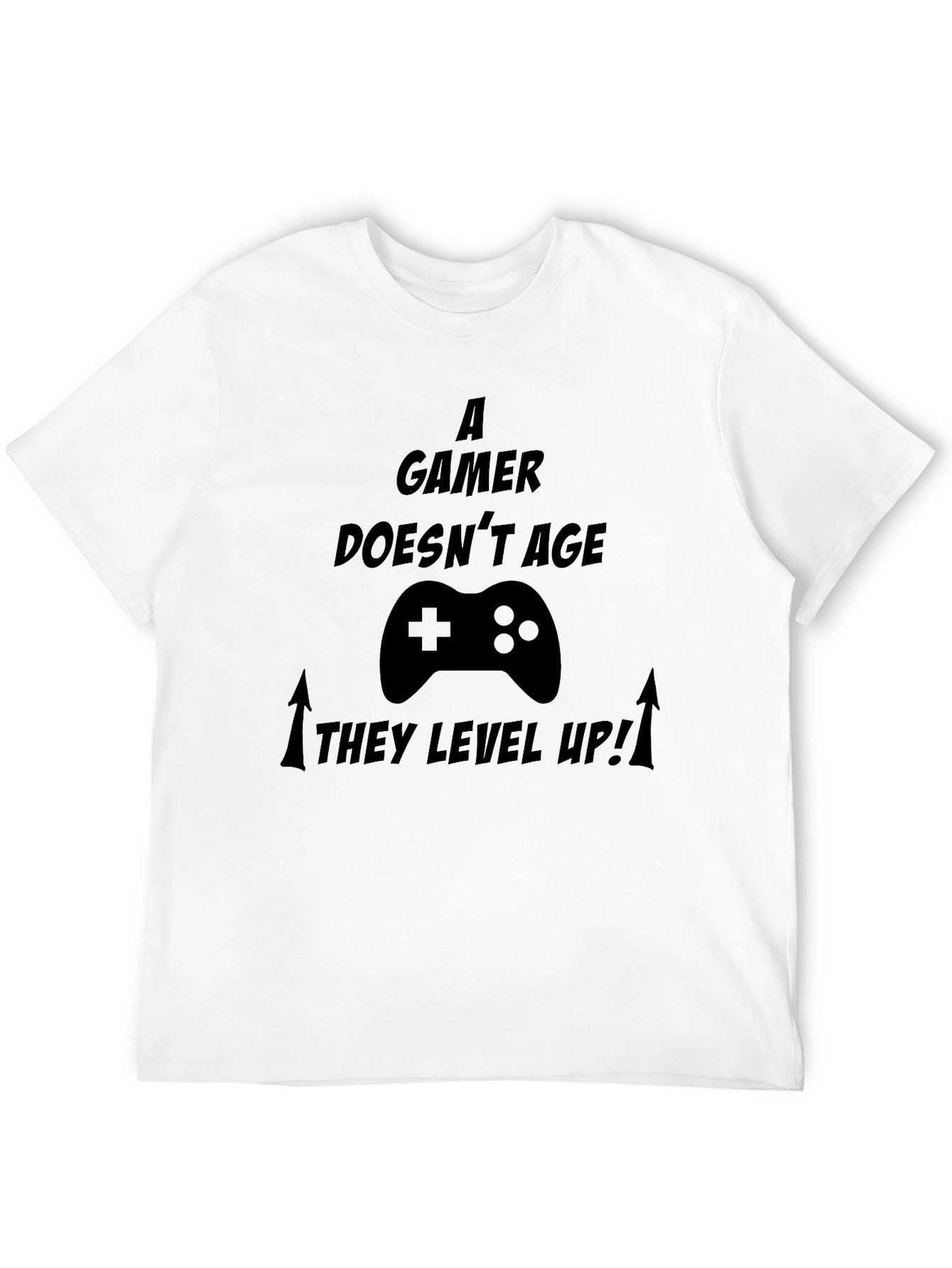 A Gamer Doesnt Age T-Shirt - Level Up!
