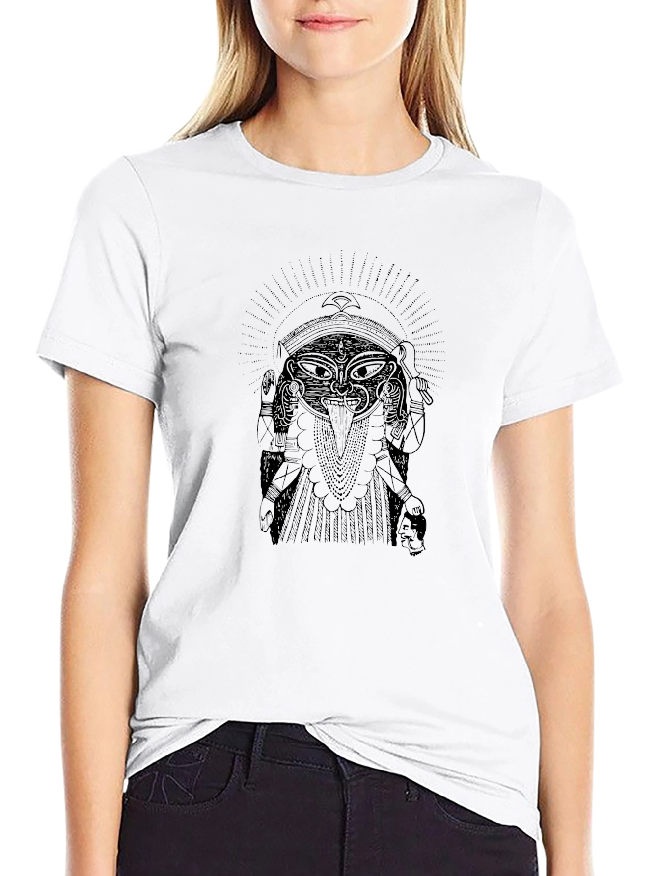 Kali Graphic Print T-Shirt - Black