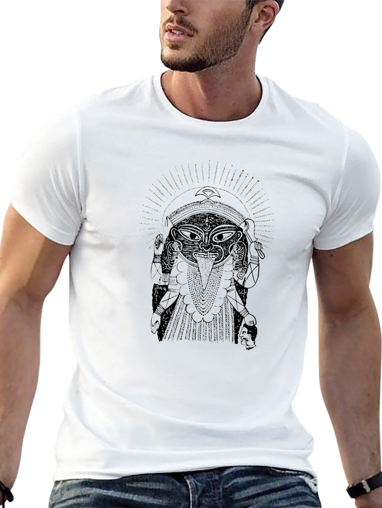 Kali Graphic Print T-Shirt - Black